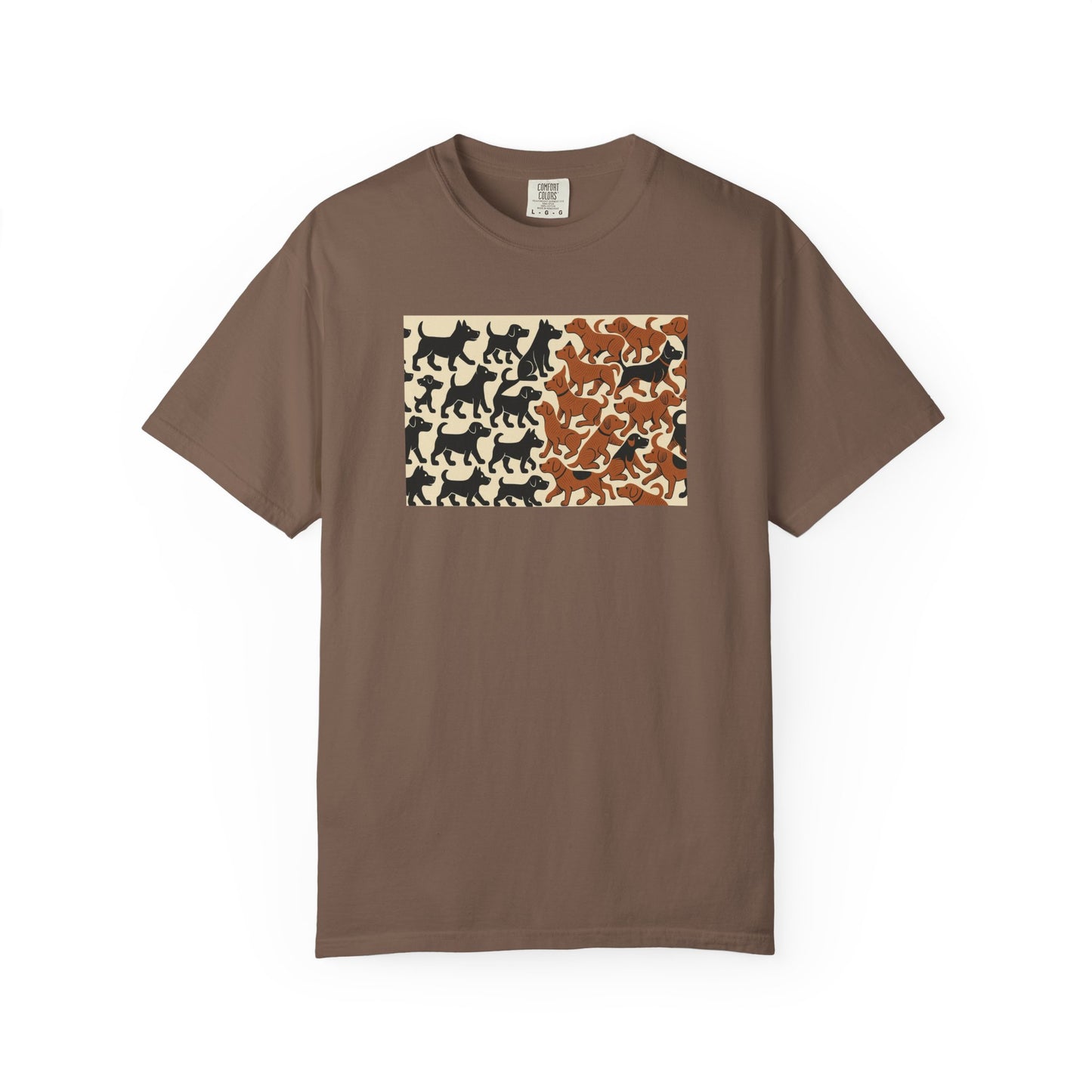 Vintage Dog Print Unisex T-Shirt - Casual Wear for Animal Lovers