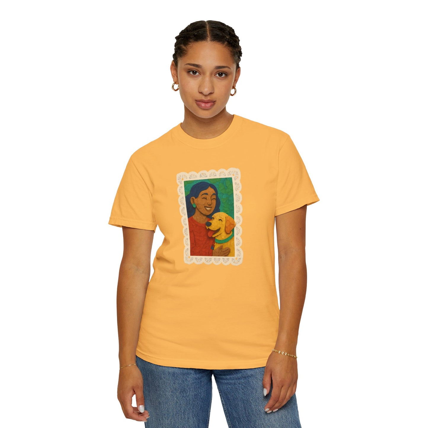 Dog Mom T-shirt - Unisex Garment-Dyed Tee for Dog Lovers