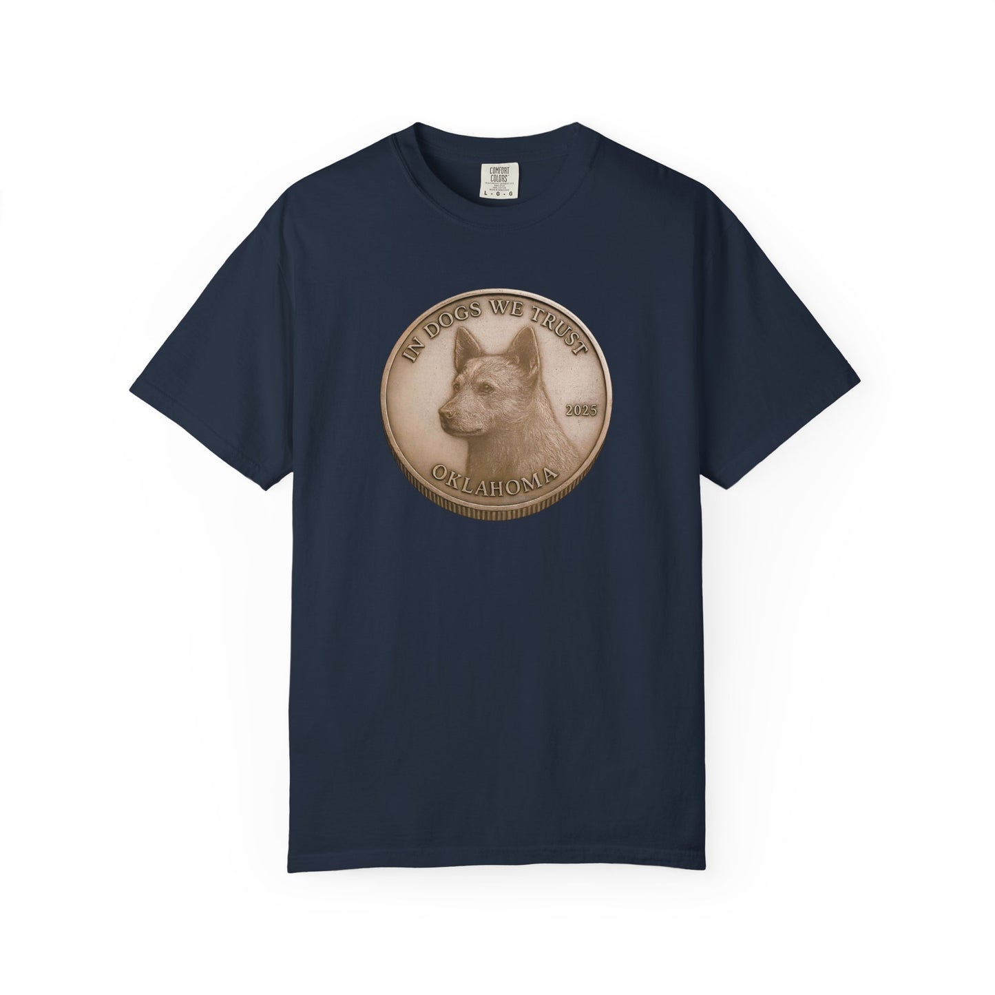 Oklahoma State Coin T-Shirt Collection - Proud Dog Breed Illustrations