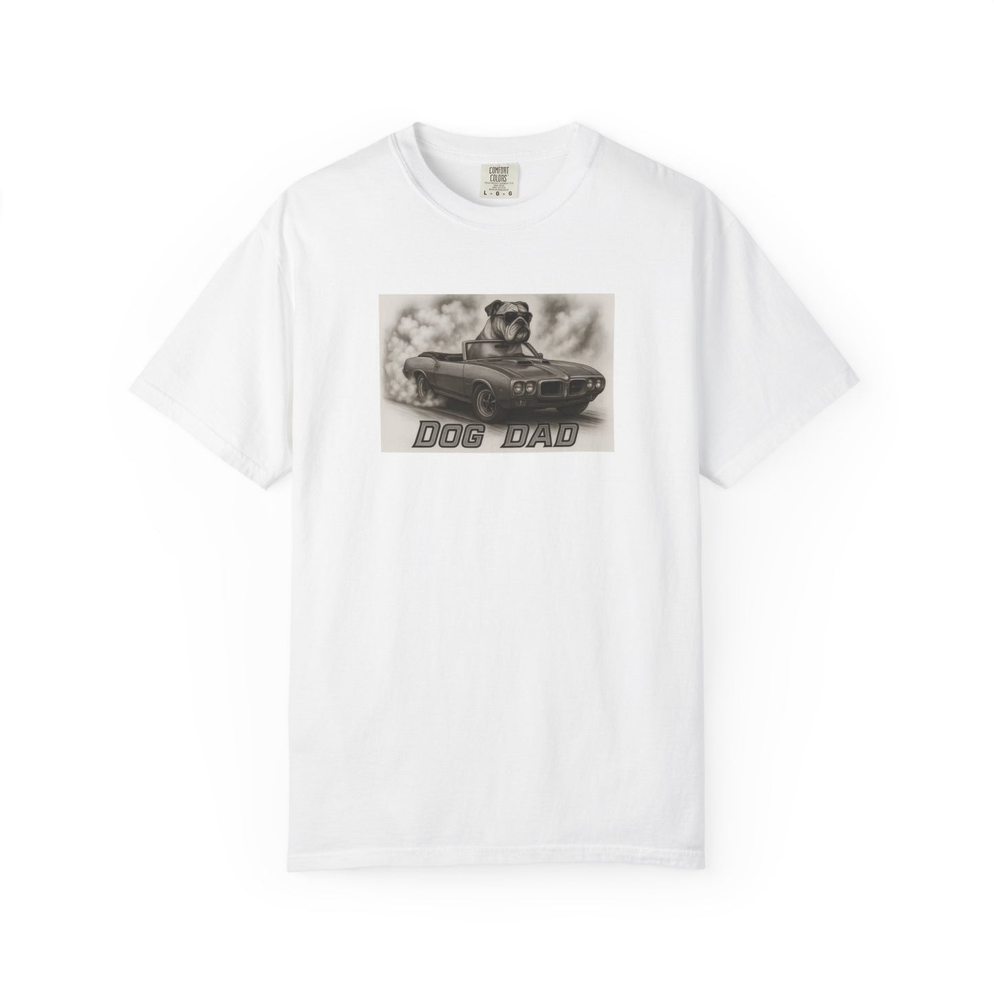 Dog Dad - Bulldog - Cool Dogs in Cool Cars T-Shirt Collection