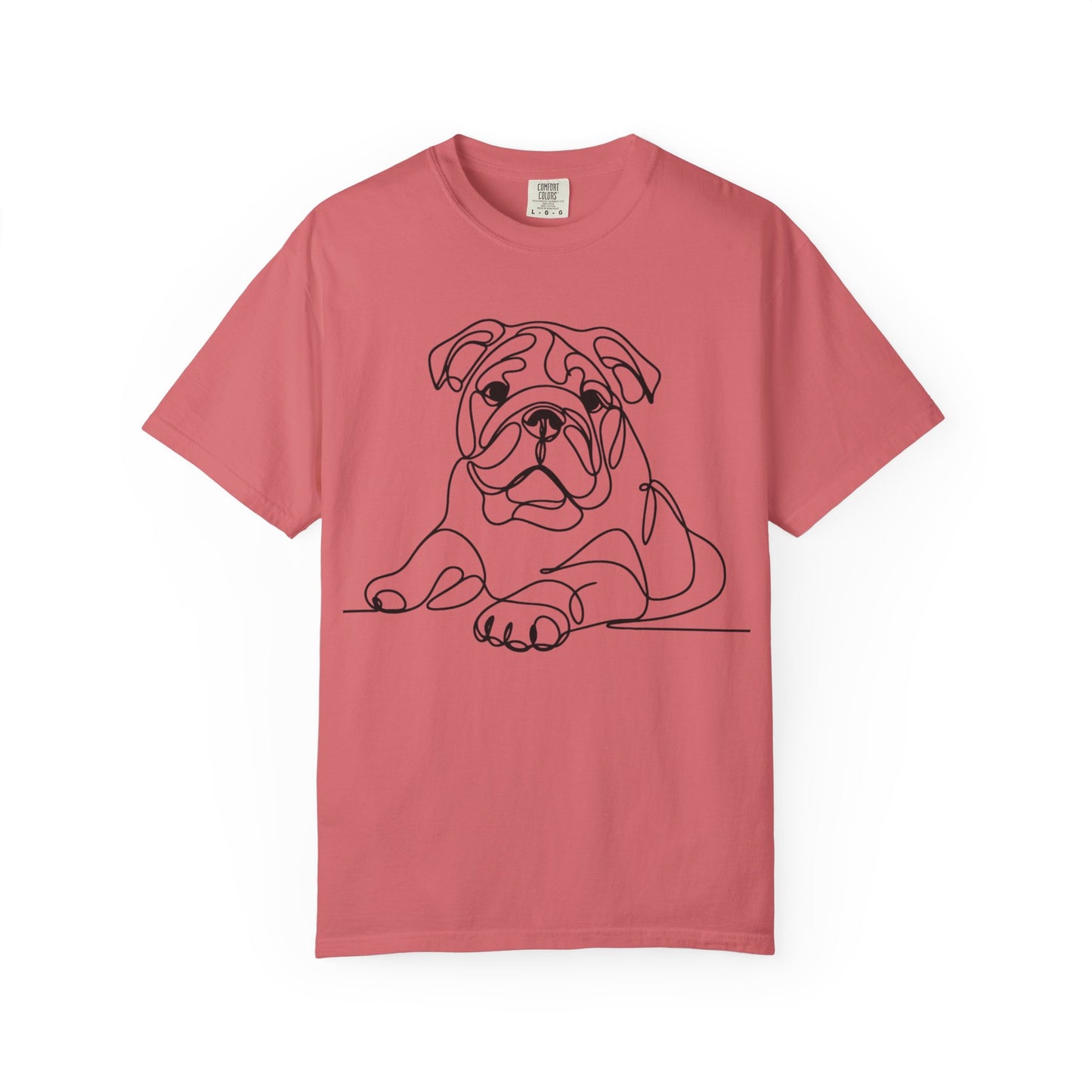 Bulldog Line Art Unisex T-Shirt - Perfect for Dog Lovers & Casual Days