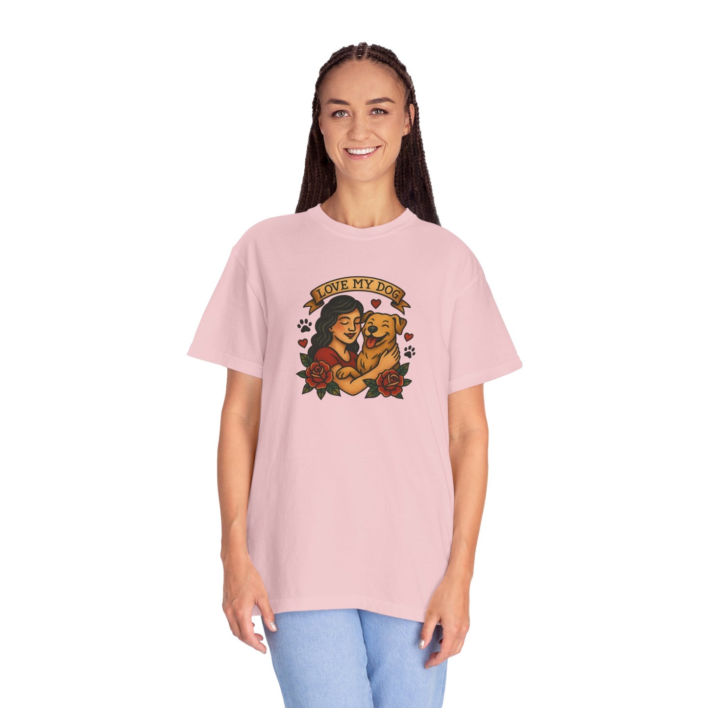 Love My Dog T-Shirt, Cute Dog Lover Tee, Pet Owner Gift, Adoption Awareness Shirt, Casual Everyday Wear