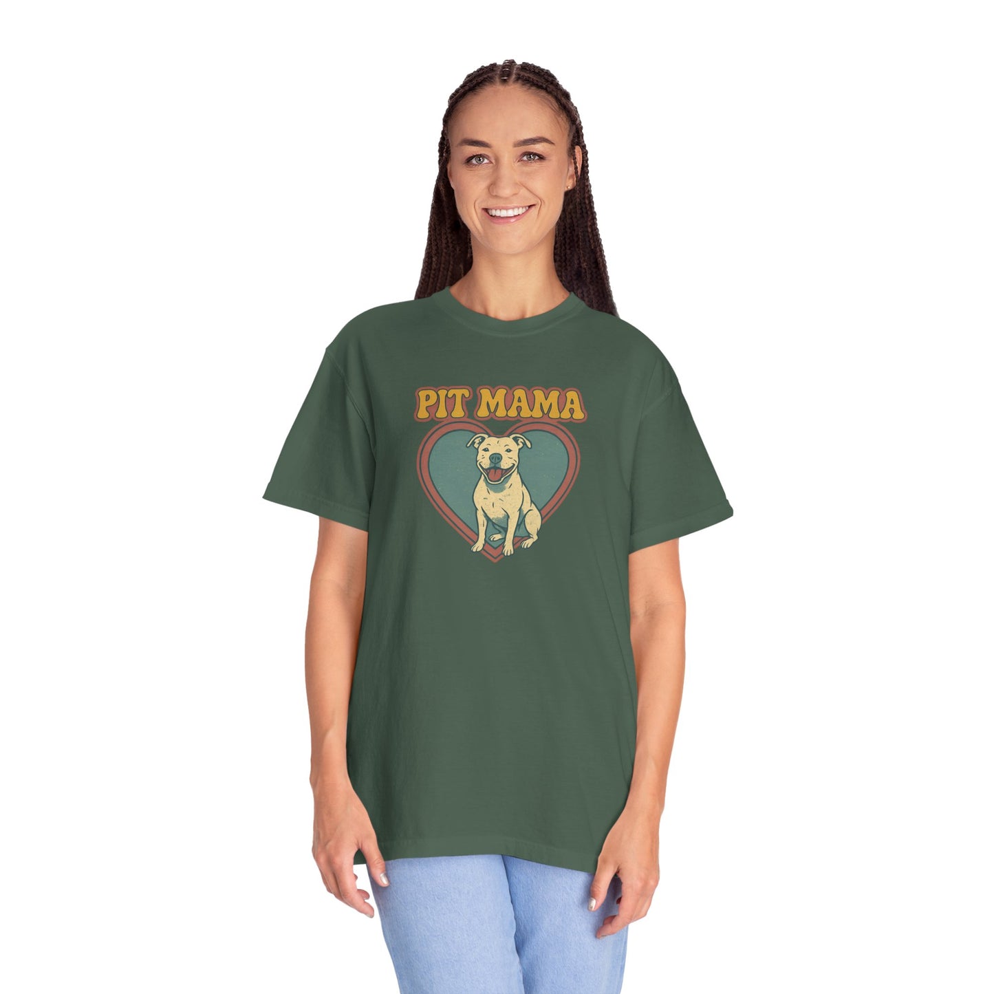 Pit Mama Unisex T-Shirt - Perfect Gift for Dog Lovers, Pet Owners, Animal Rescue Advocates, Dog Mom Apparel