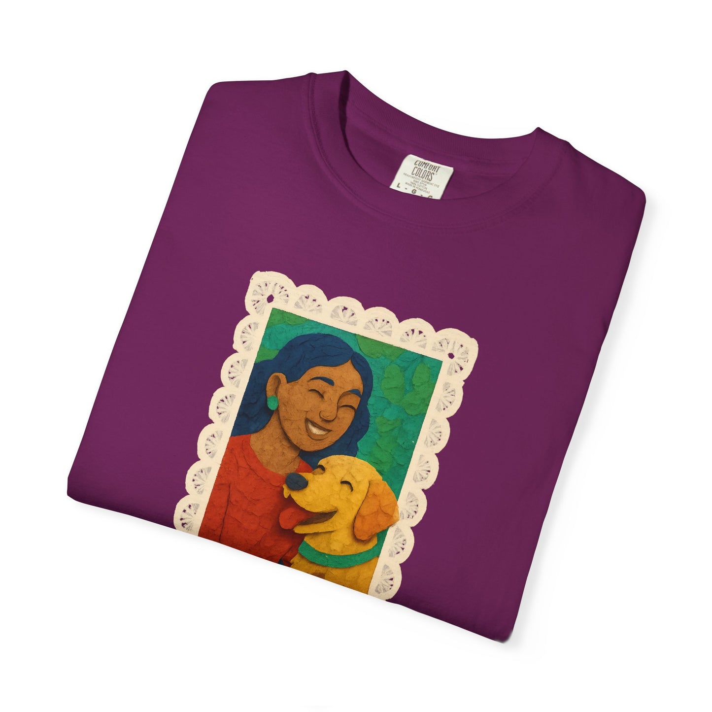 Dog Mom T-shirt - Unisex Garment-Dyed Tee for Dog Lovers
