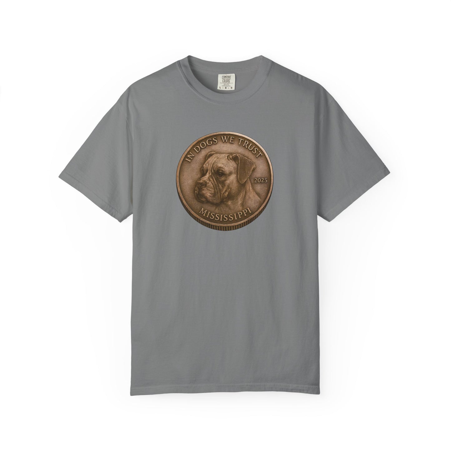 Mississippi DC State Coin T-Shirt Collection - Proud Dog Breed Illustrations