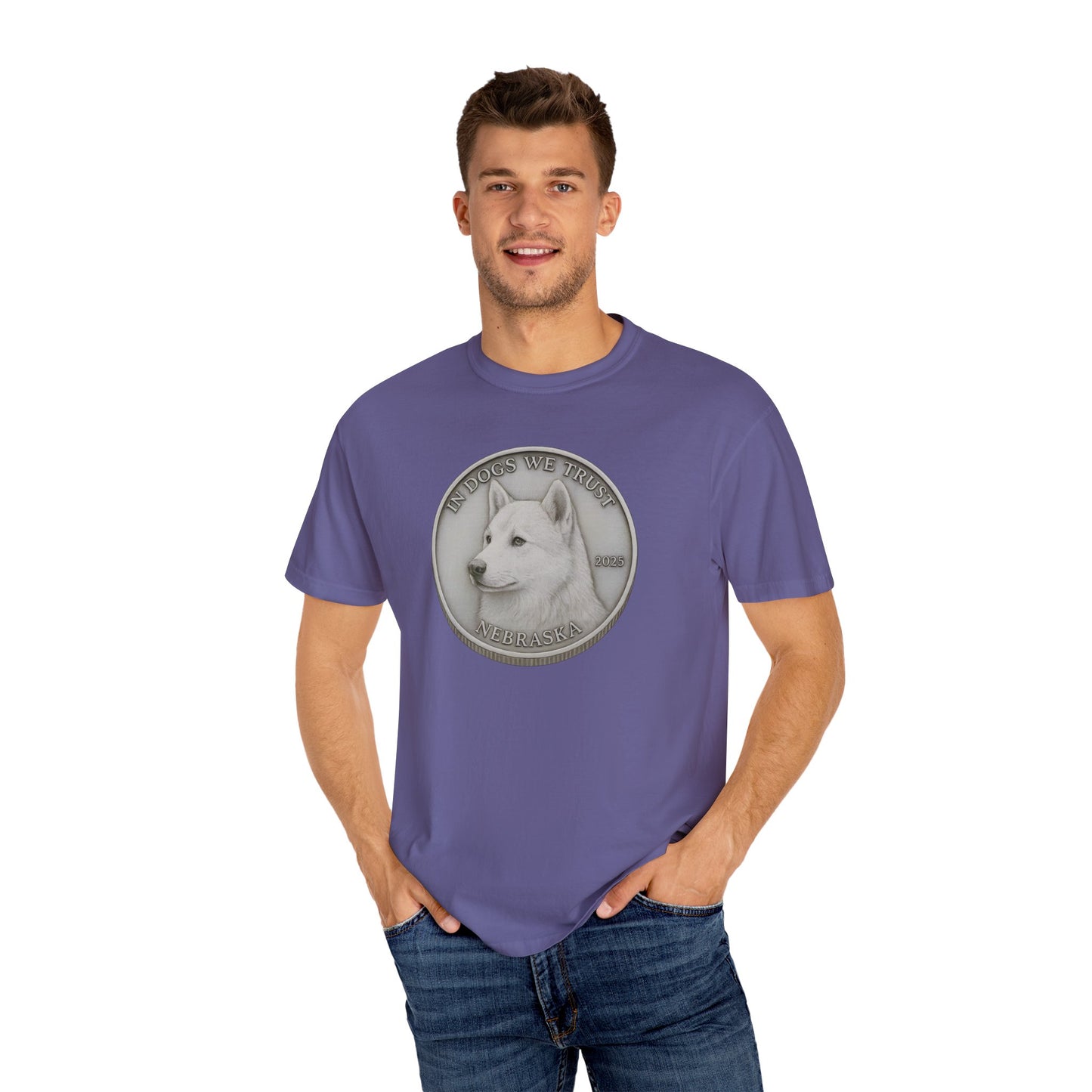 Nebraska State Coin T-Shirt Collection - Proud Dog Breed Illustrations