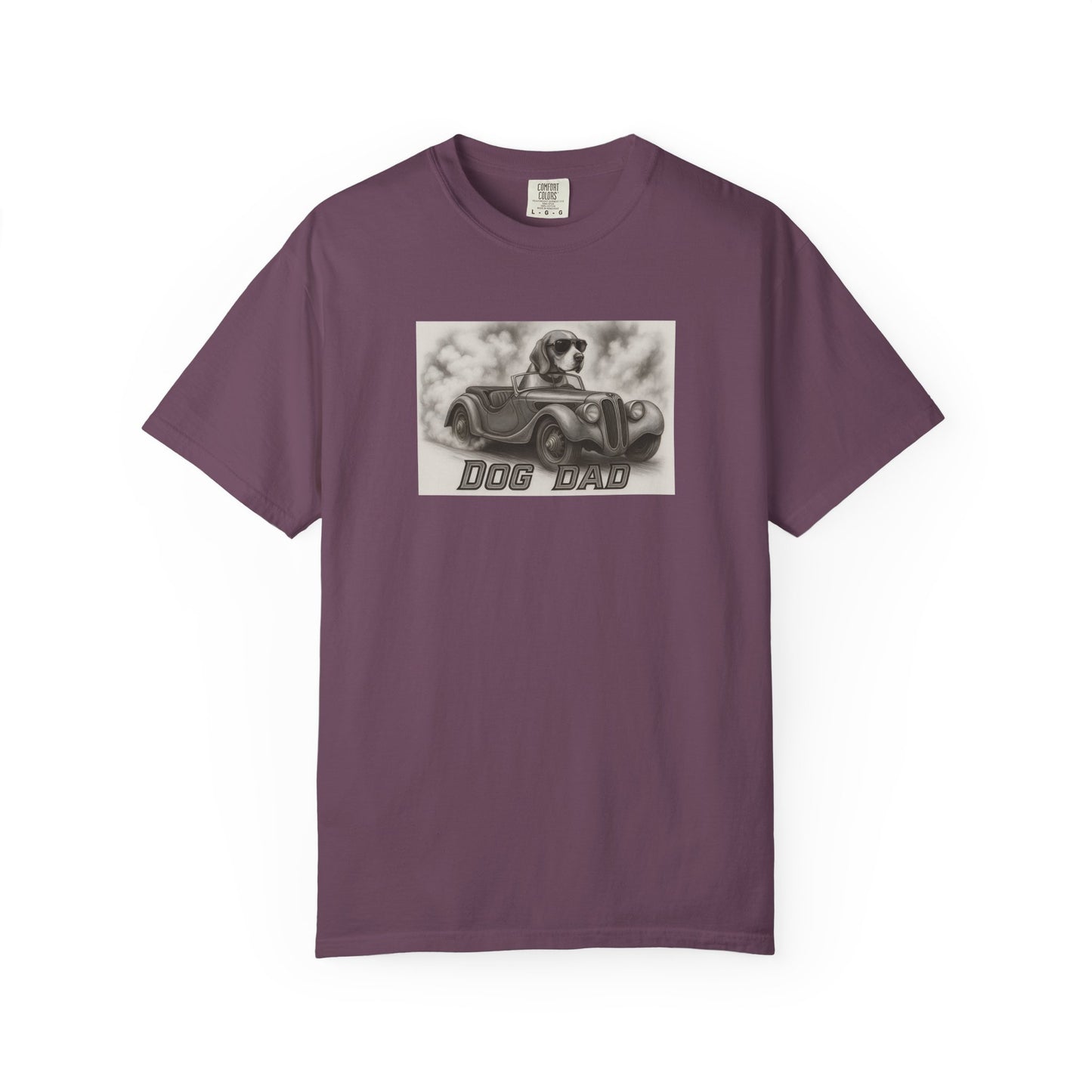 Dog Dad- Beagle - Cool Dogs in Cool Cars T-Shirt Collection