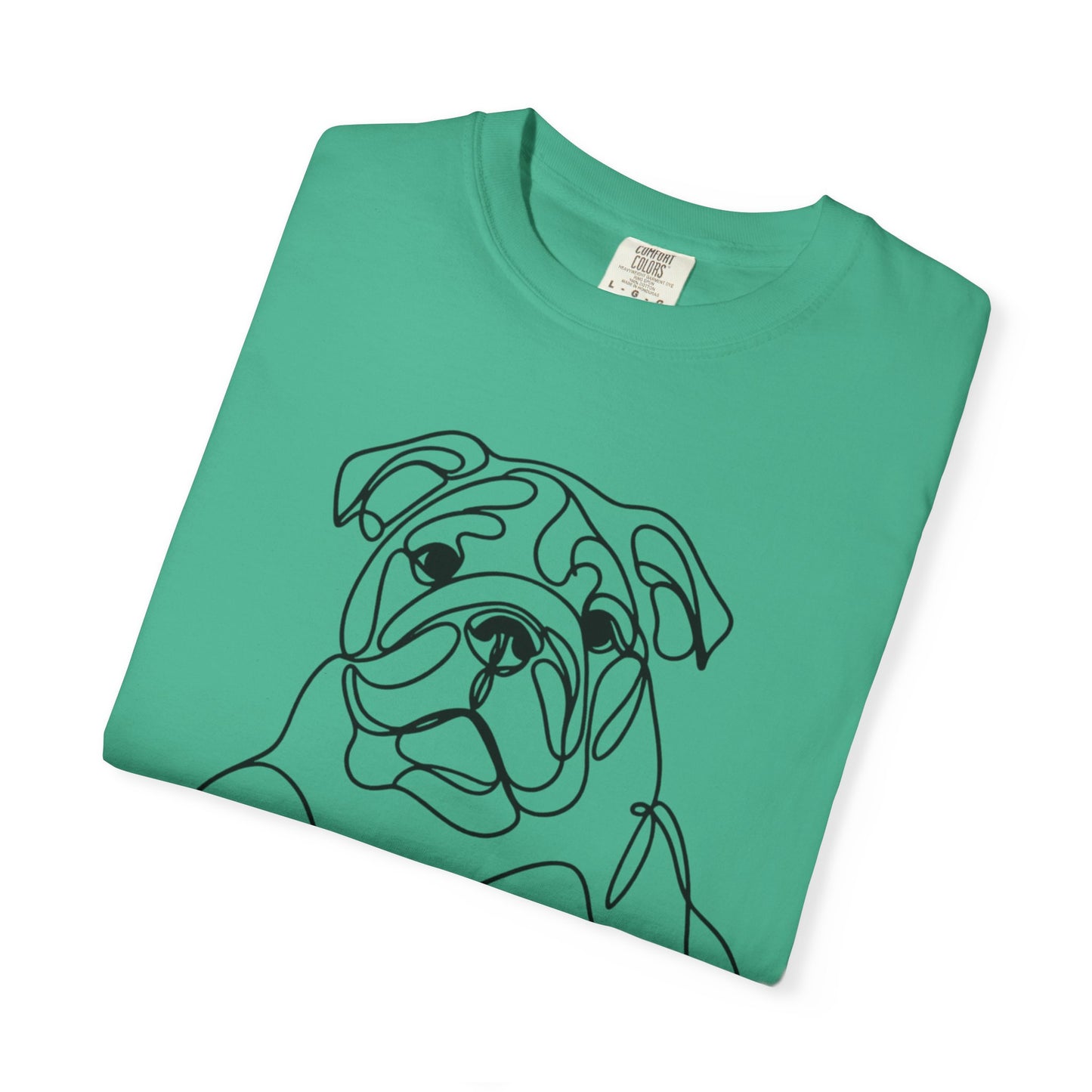 Bulldog Line Art Unisex T-Shirt - Perfect for Dog Lovers & Casual Days