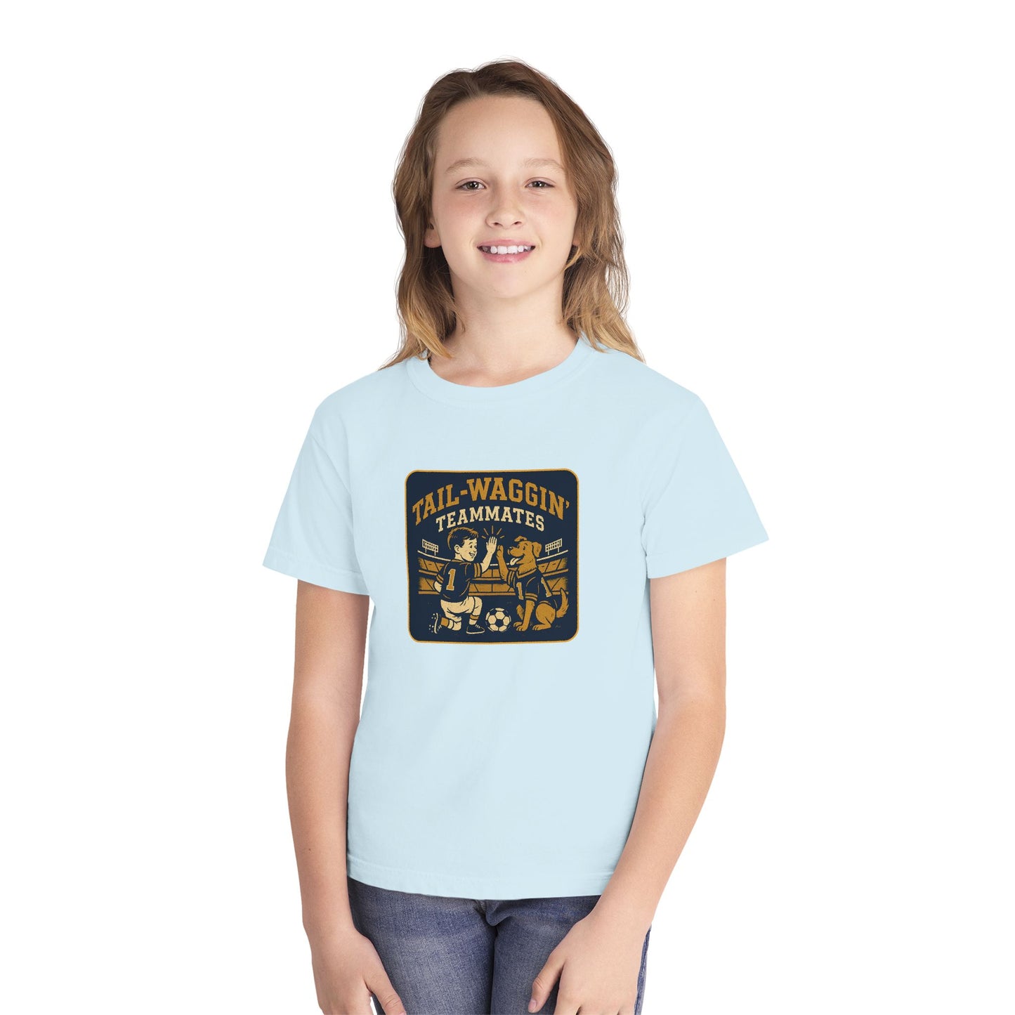 Youth Tail-Waggin' Teammates Midweight Tee