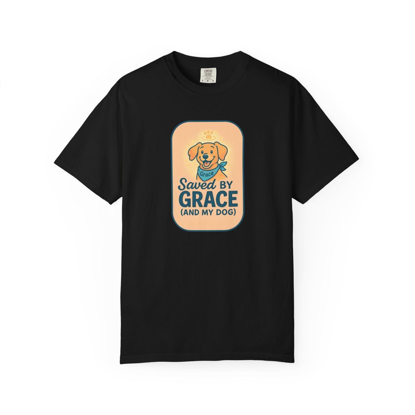 Dog Lover's Saved by Grace T-Shirt, Pet Lover Gift, Casual Tee, Birthday, Dog Adoption, Unisex Fashion, Cute Animal Shirt