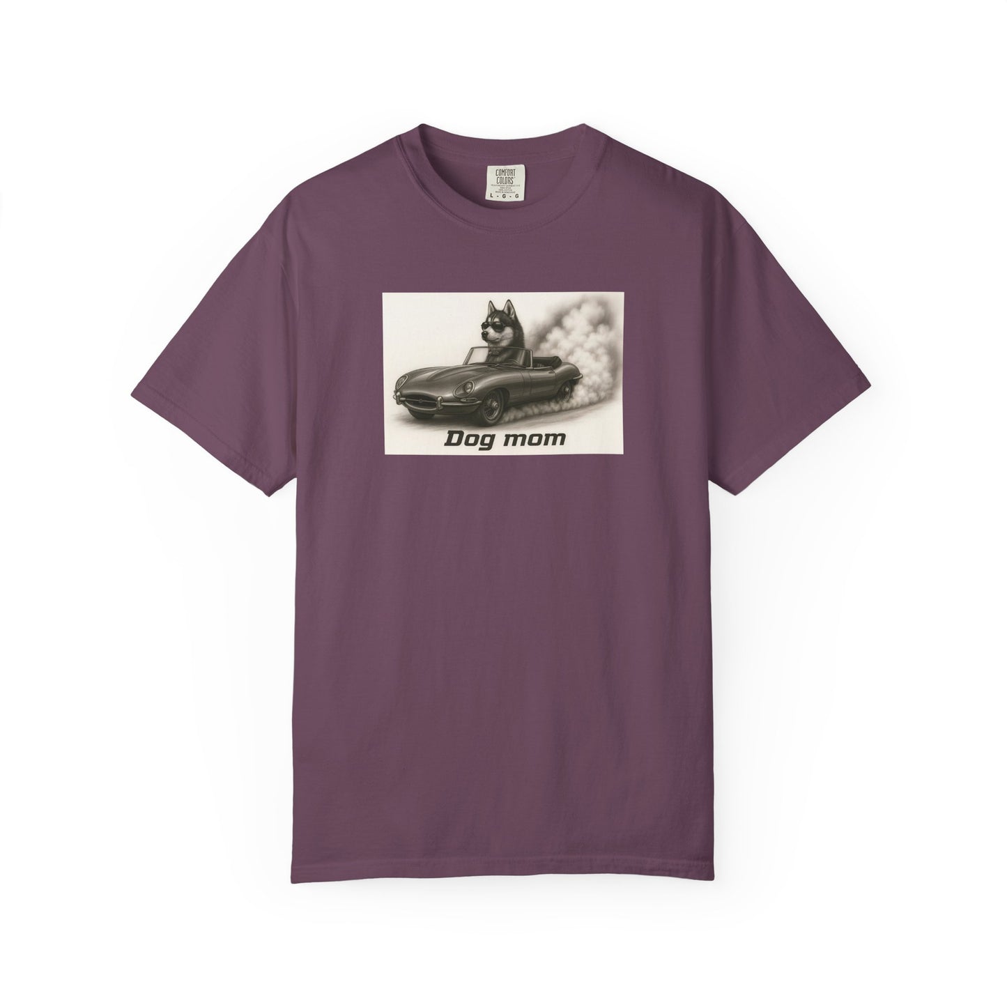 Dog Mom - Siberian Husky - “Cool Dogs in Cool Cars” T-Shirt Collection