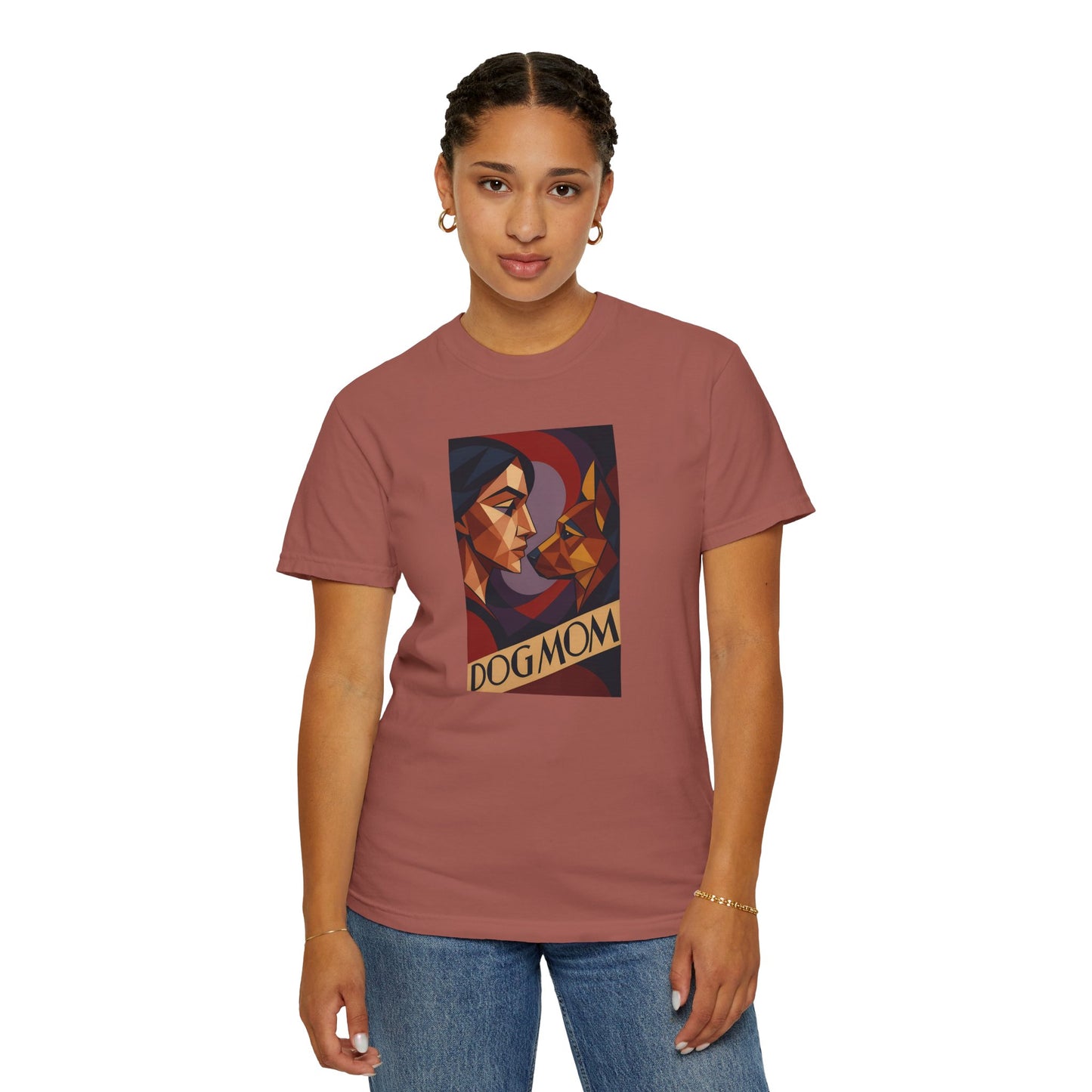 Dog Mom Graphic T-Shirt, Perfect Gift for Pet Lovers, Animal Lover Tee, Birthday Gift for Mom, Comfortable Casual Wear, Everyday Style