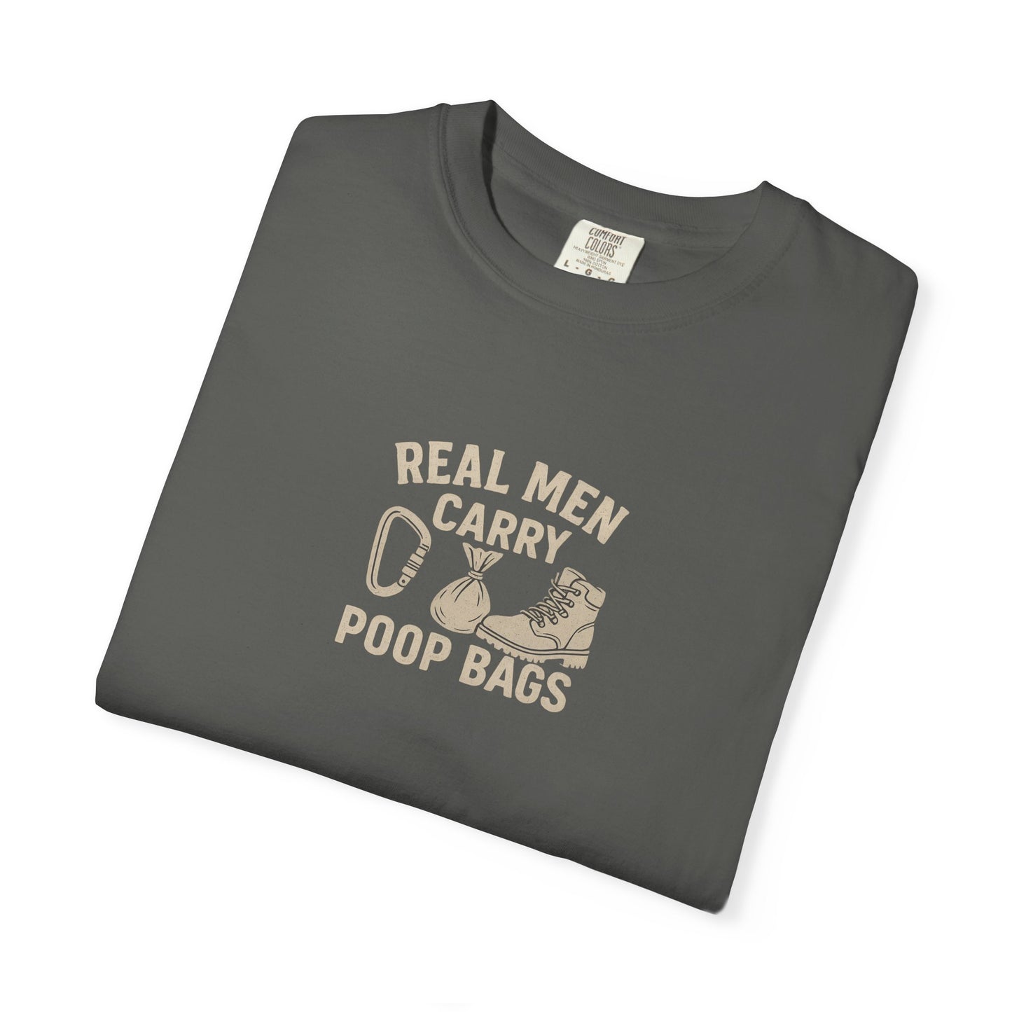 Real Men Carry Poop Bags Dog Dad T-Shirt