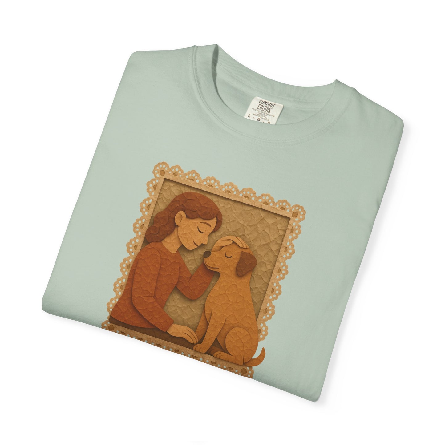 Dog Mom T-shirt - Unisex Garment-Dyed Tee for Dog Lovers