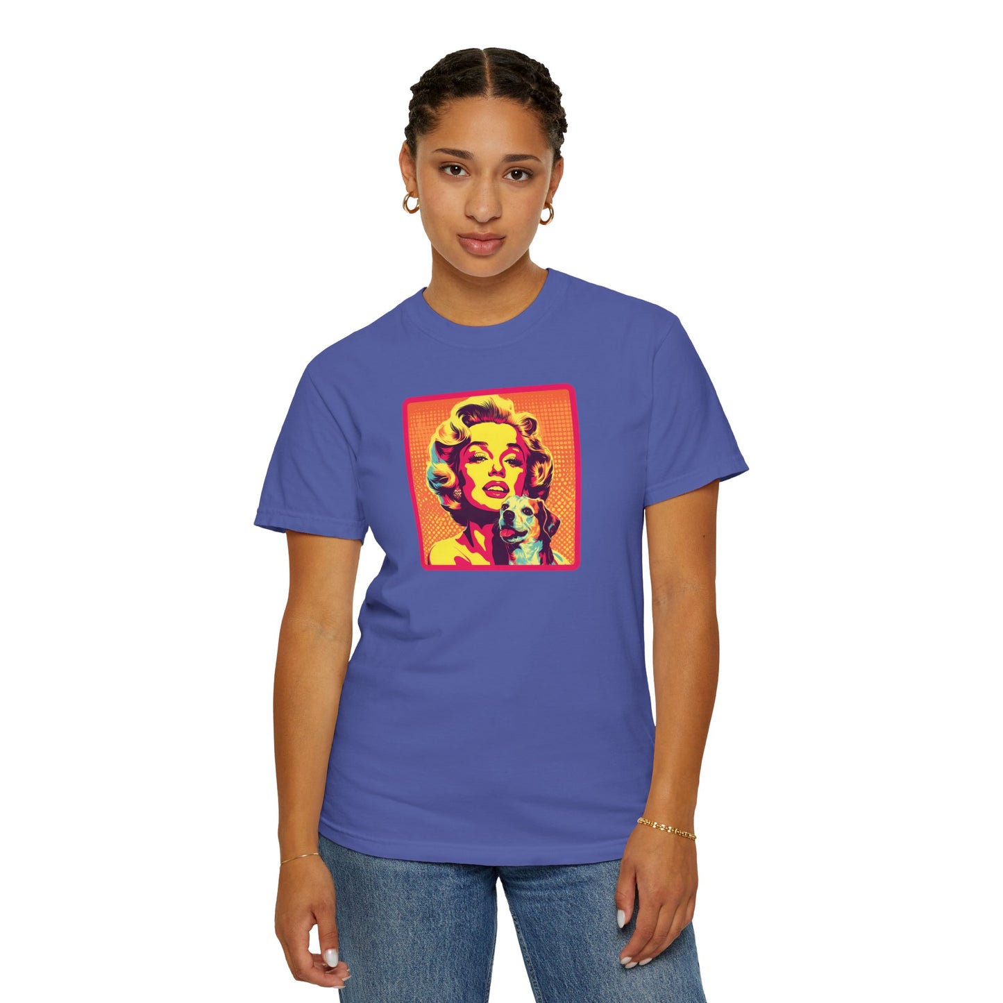 Vintage Dog Mom T-shirt - Unisex Garment-Dyed Tee for Dog Lovers