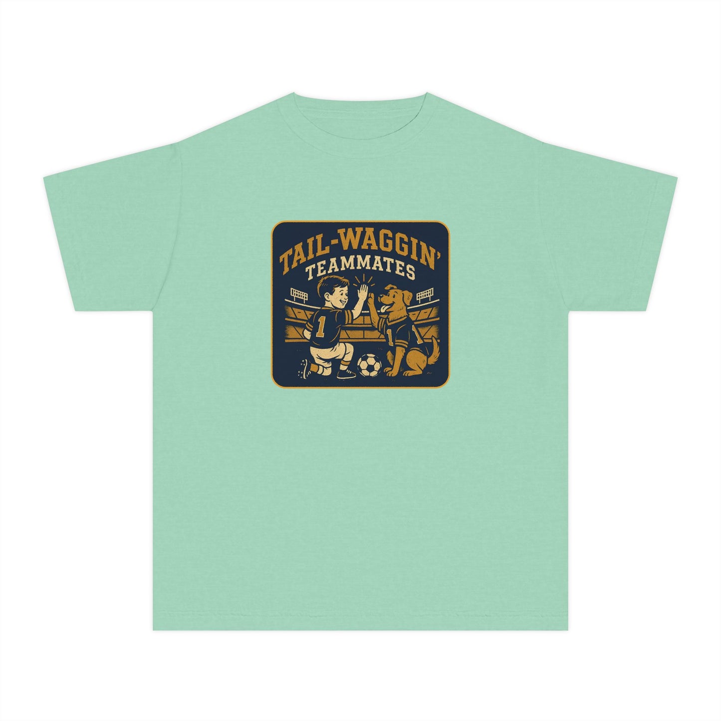 Youth Tail-Waggin' Teammates Midweight Tee