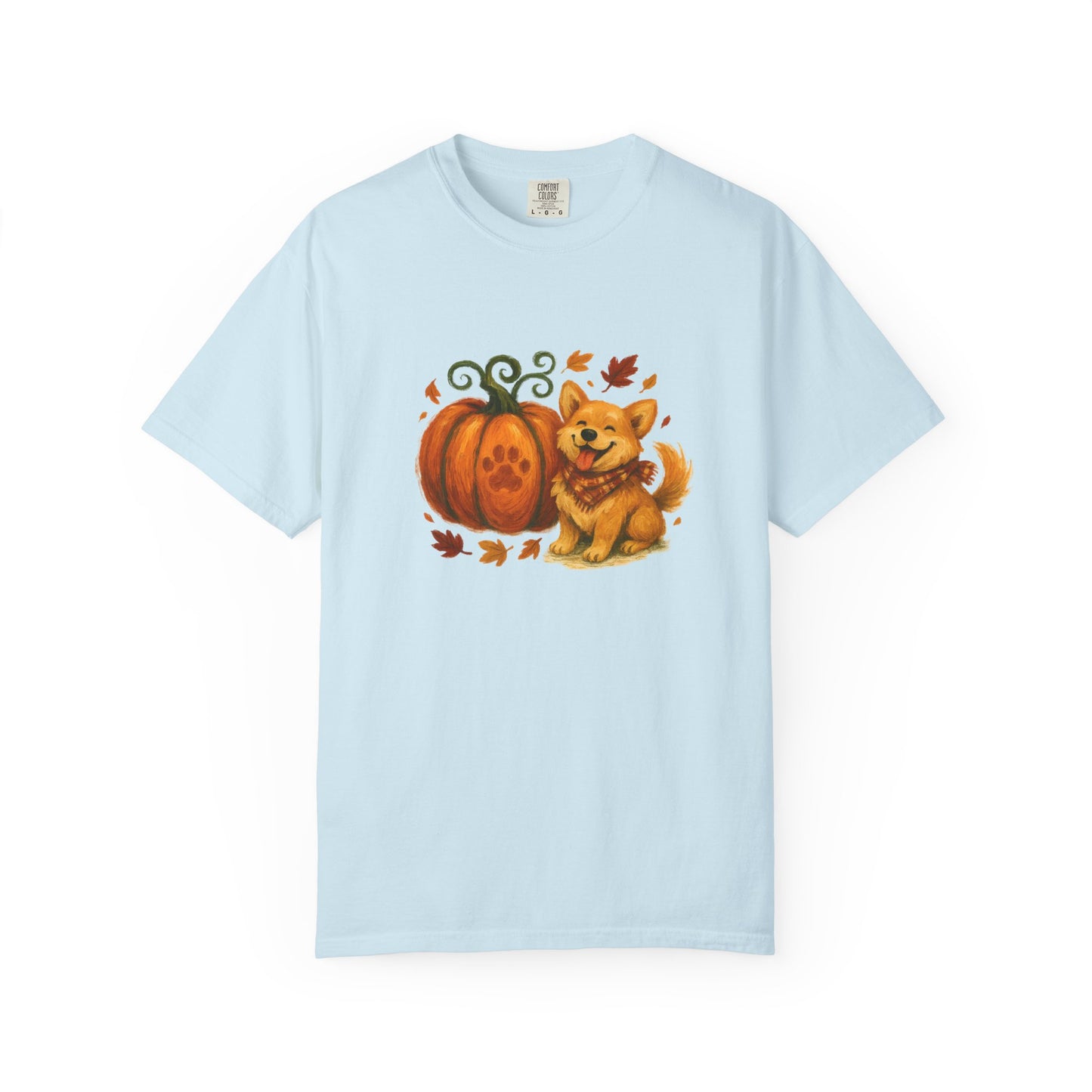 Autumn Corgi with a Pumpkin T-Shirt