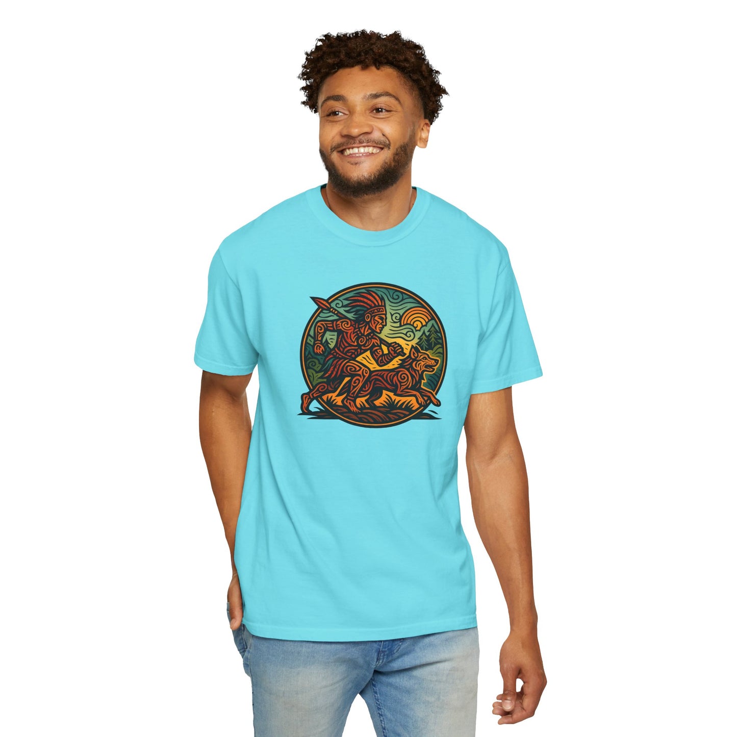 Vintage-Inspired Garment-Dyed T-Shirt, Artistic Tee for Nature Lovers, Perfect Gift for Birthdays, Casual Outings, Eco-Friendly Fashion