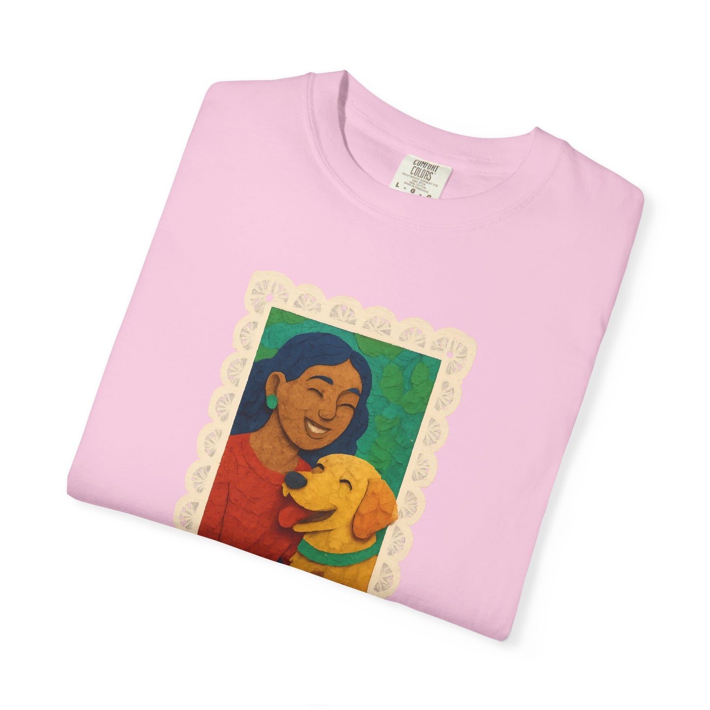 Dog Mom T-shirt - Unisex Garment-Dyed Tee for Dog Lovers