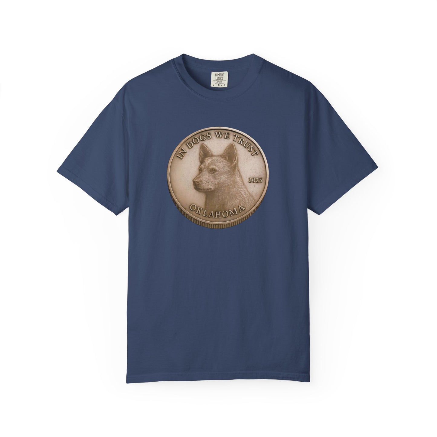 Oklahoma State Coin T-Shirt Collection - Proud Dog Breed Illustrations