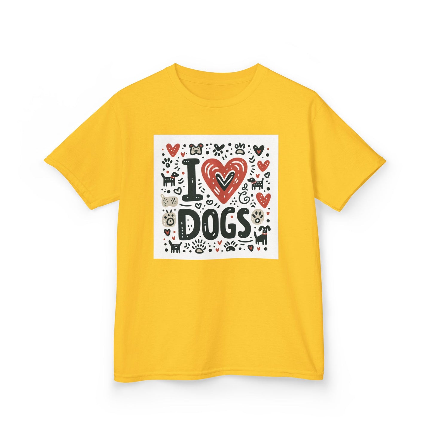 Kids Tee - Kids Love Dogs Design