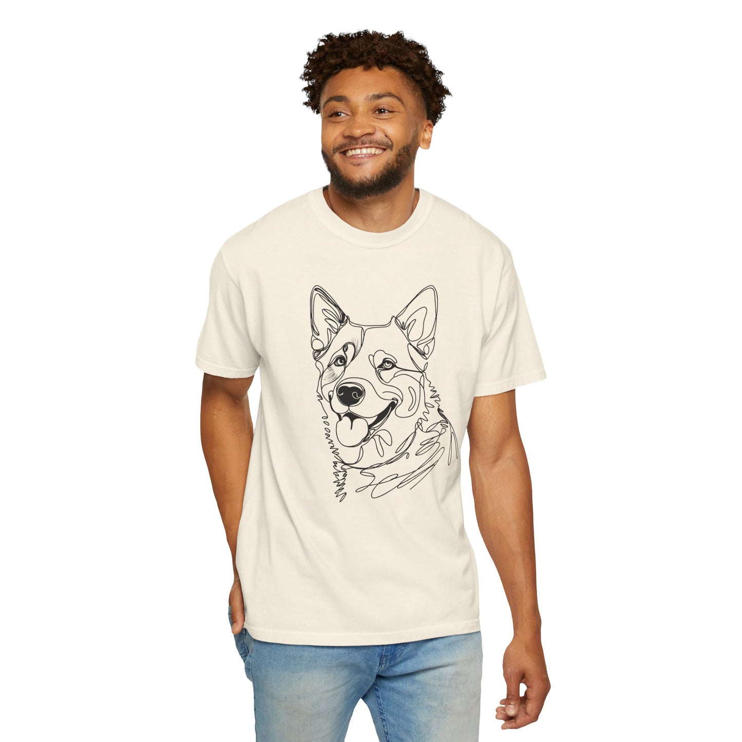 Blue Heeler Line Art Tee