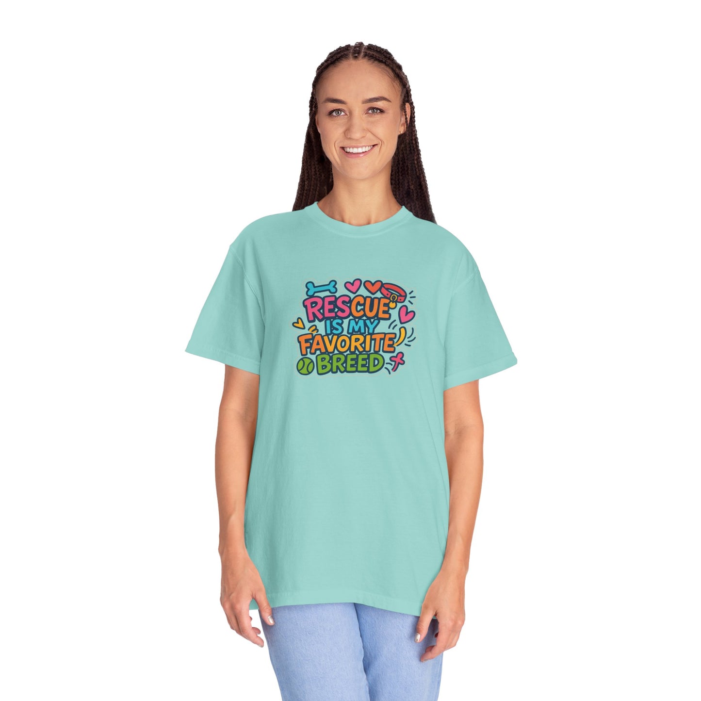 Rescue is my favorite breed -Dog Lover T-Shirt