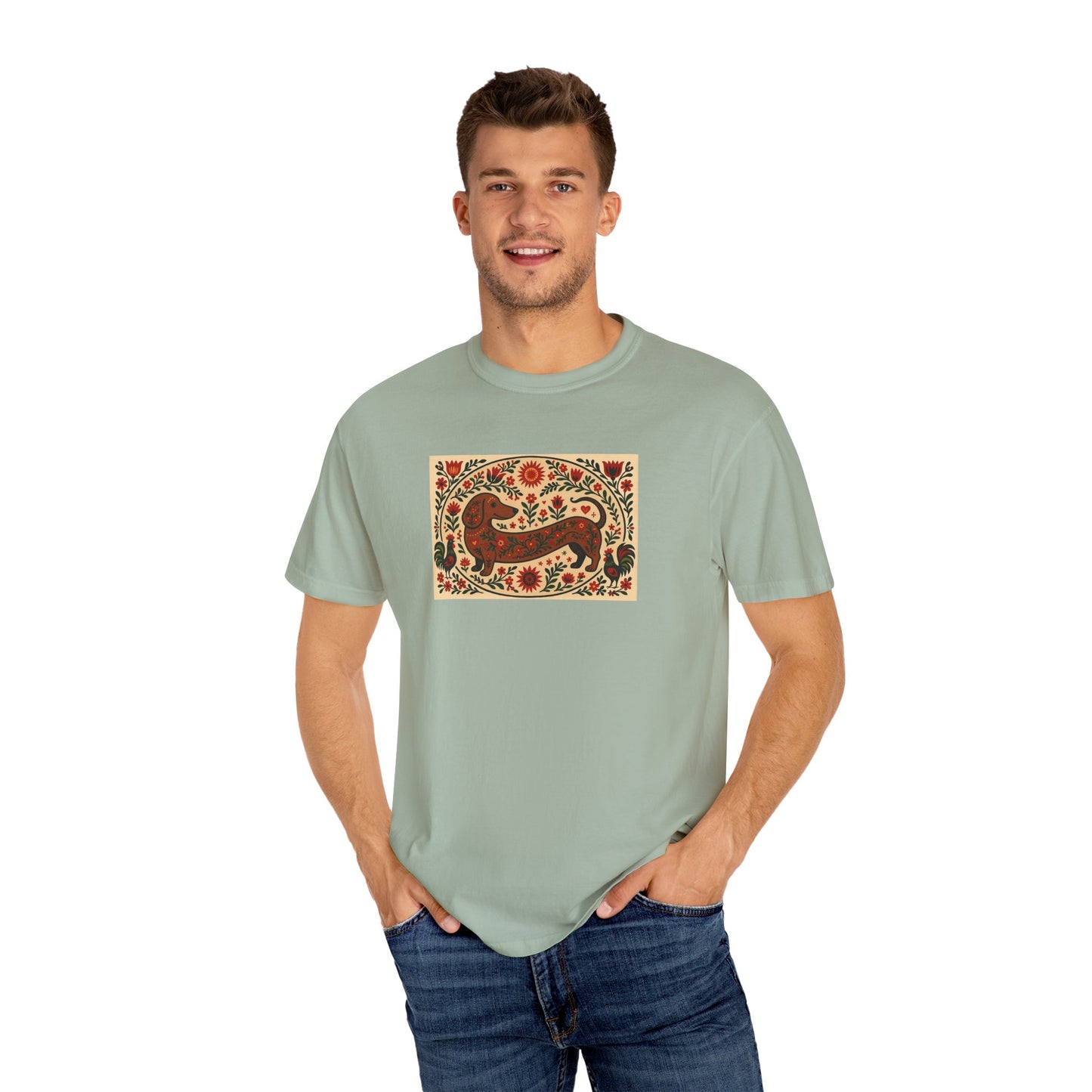 Dachshund Folk Art T-Shirt