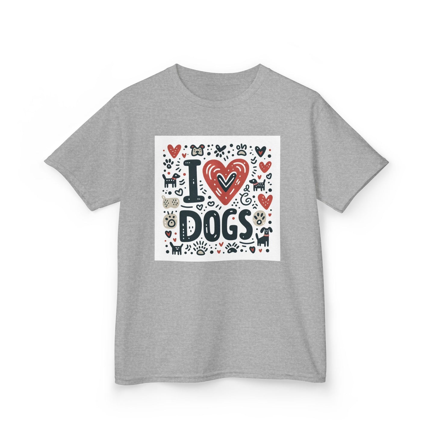 Kids Tee - Kids Love Dogs Design