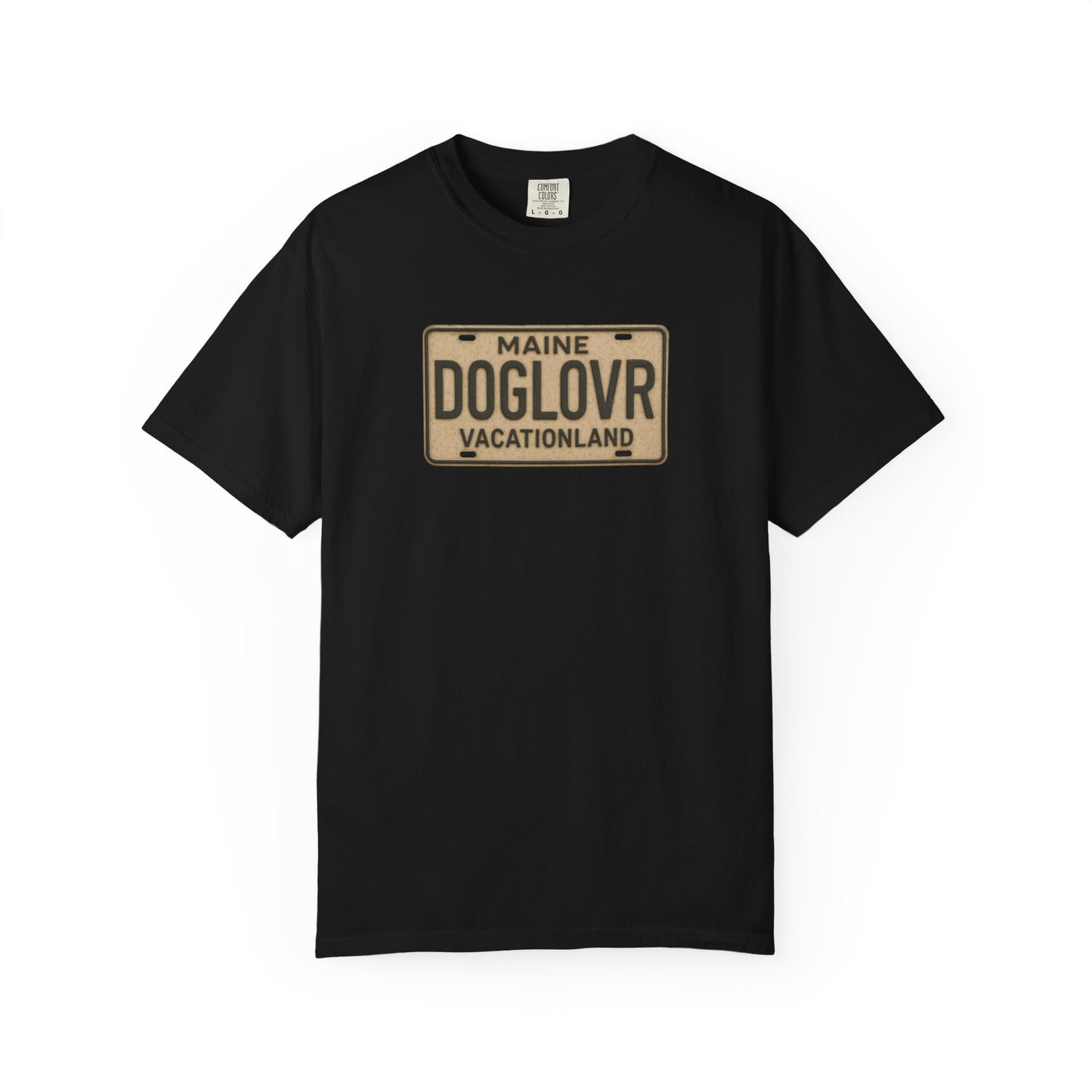 Vintage Maine DOGLOVR State License Plate T-Shirt