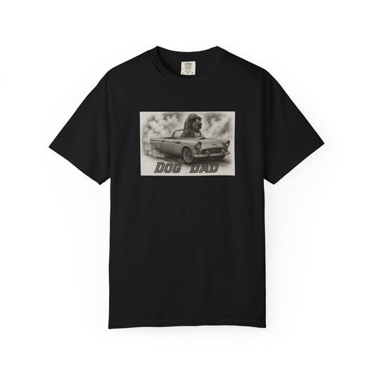 Dog Dad - Bloodhound - Cool Dogs in Cool Cars T-Shirt Collection | Funny Dog Lover Apparel for Men