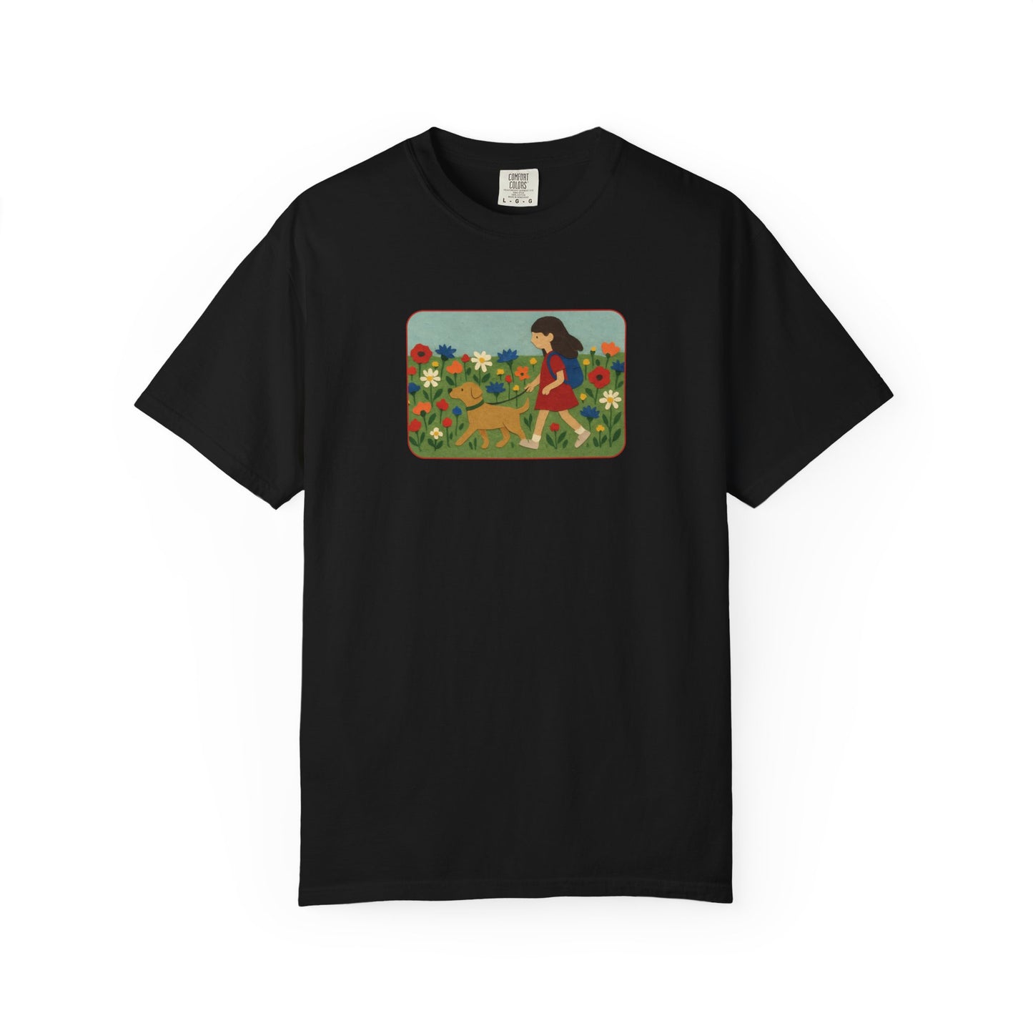 Dog Walking Collage T-shirt