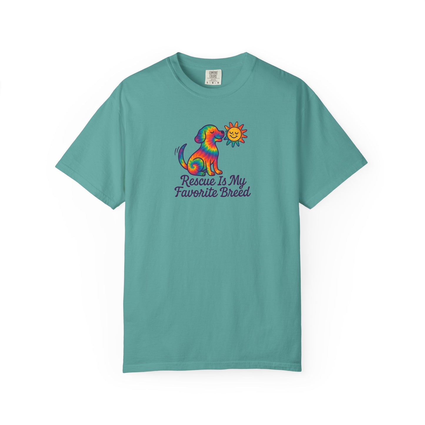 Rescue Dog Lover T-shirt, Unisex Garment-Dyed T-shirt, Animal Rescue Tee, Pet Adoption Shirt, Cute Dog T-shirt, Gift for Dog Lovers