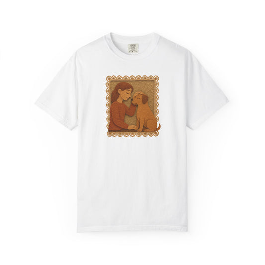 Dog Mom T-shirt - Unisex Garment-Dyed Tee for Dog Lovers