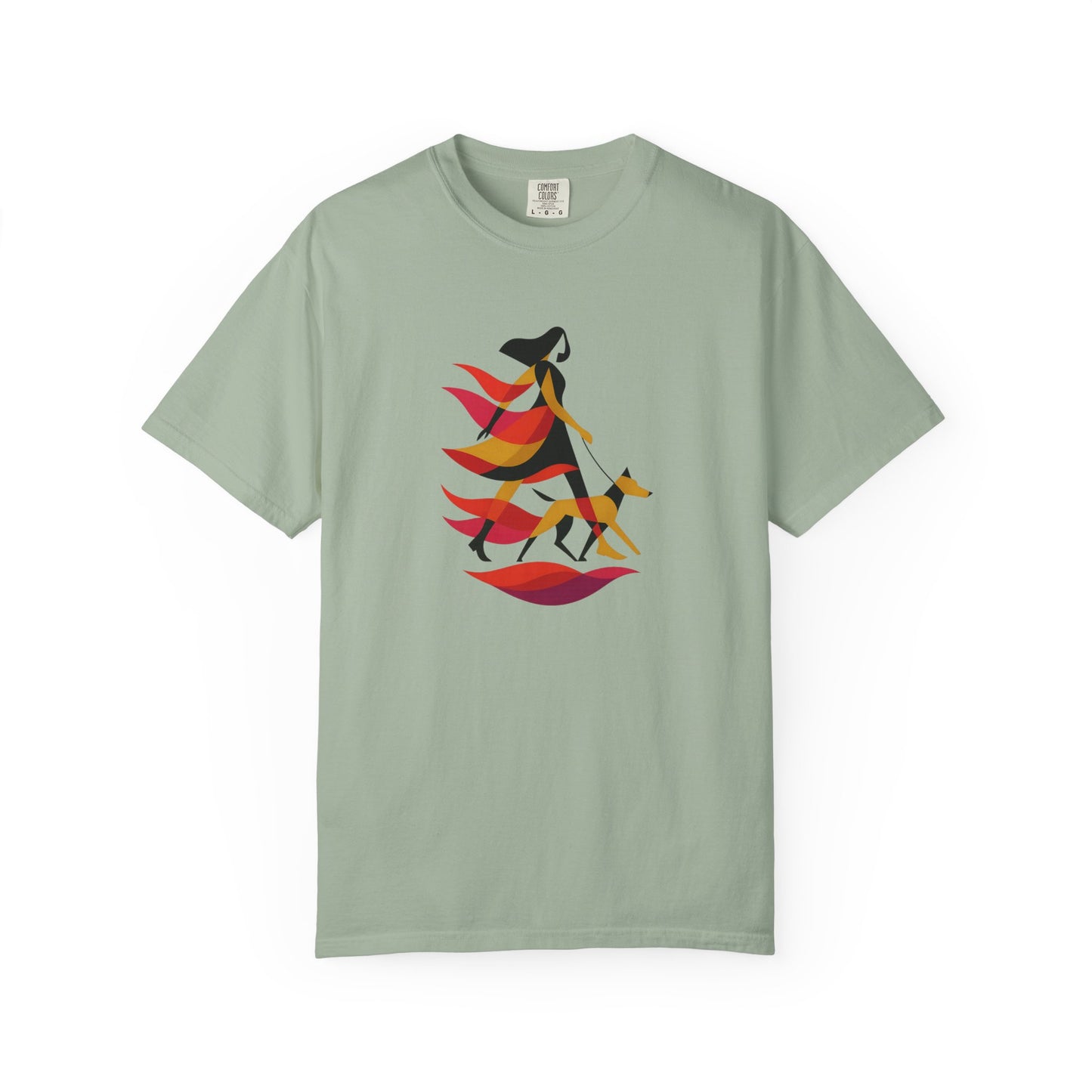 Nature-Inspired Dog Mom Walking Tee