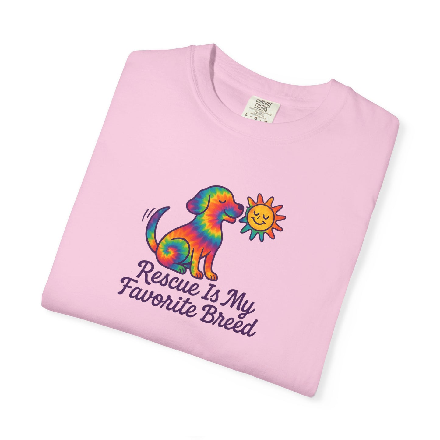 Rescue Dog Lover T-shirt, Unisex Garment-Dyed T-shirt, Animal Rescue Tee, Pet Adoption Shirt, Cute Dog T-shirt, Gift for Dog Lovers