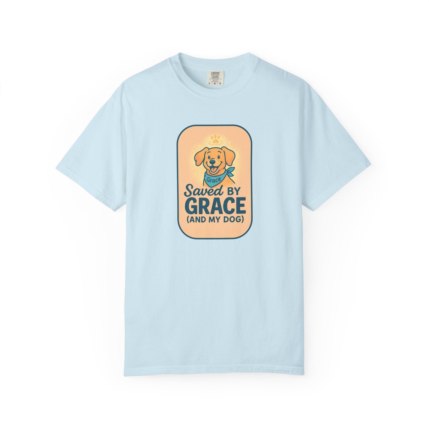 Dog Lover's Saved by Grace T-Shirt, Pet Lover Gift, Casual Tee, Birthday, Dog Adoption, Unisex Fashion, Cute Animal Shirt