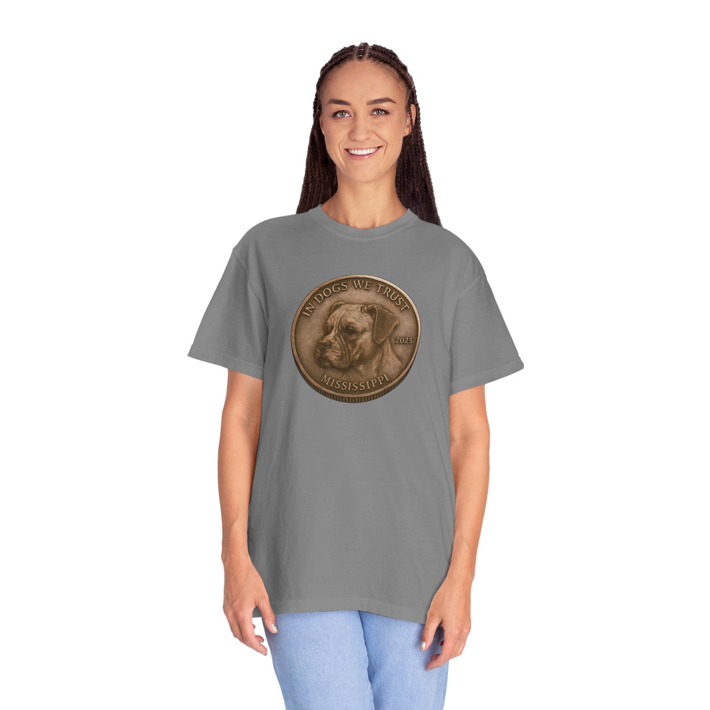 Mississippi DC State Coin T-Shirt Collection - Proud Dog Breed Illustrations