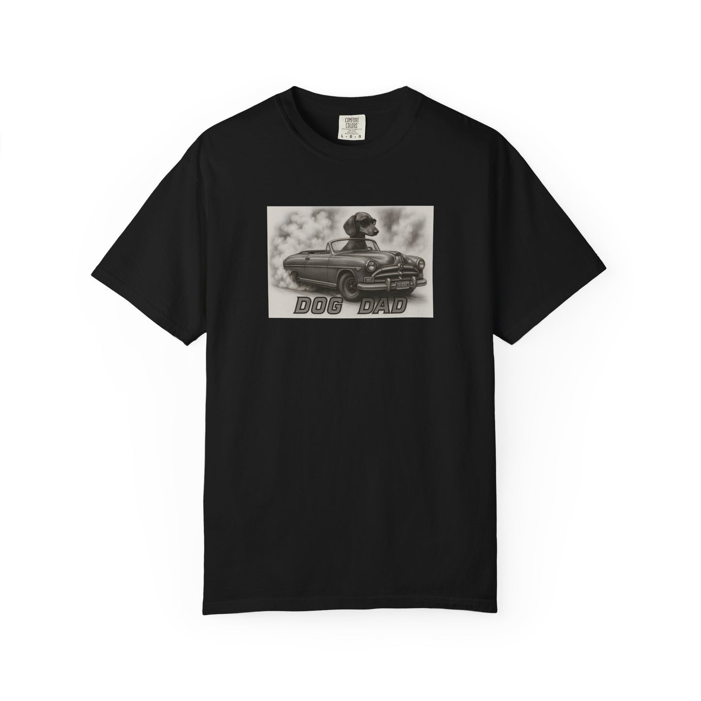 Dog Dad - Dachshund - Cool Dogs in Cool Cars T-Shirt Collection