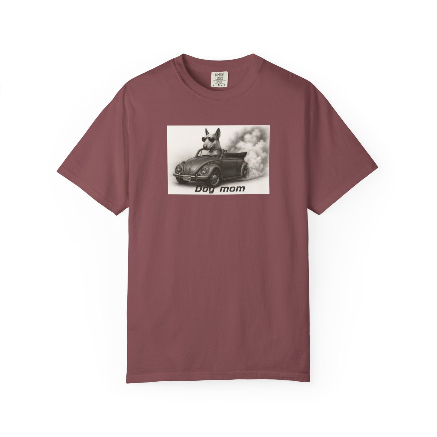 Dog Mom - Bull Terrier - “Cool Dogs in Cool Cars” T-Shirt Collection