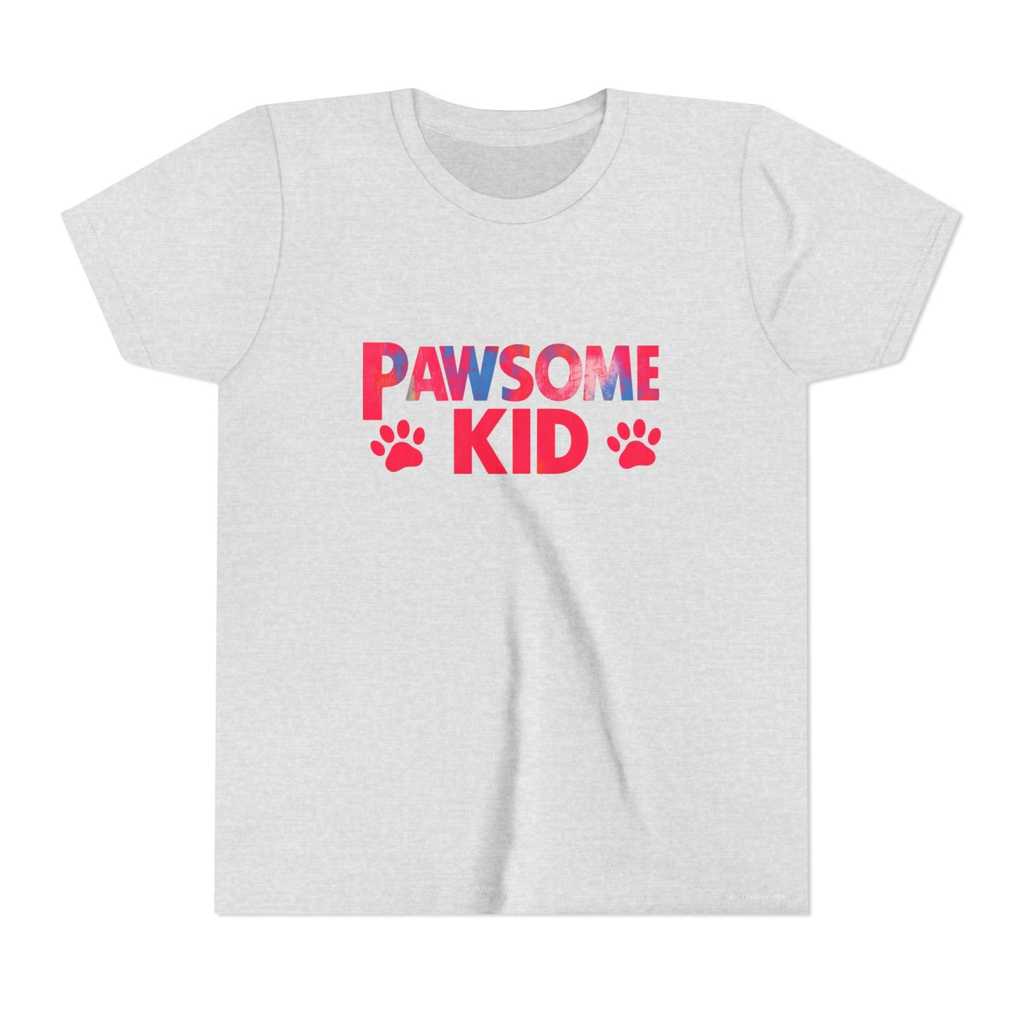 Pawsome Kid Tee, Youth Short Sleeve T-Shirt for Animal Lovers, Fun Gift for Kids Birthday, Pet Lovers Apparel, Cute Animal Shirt