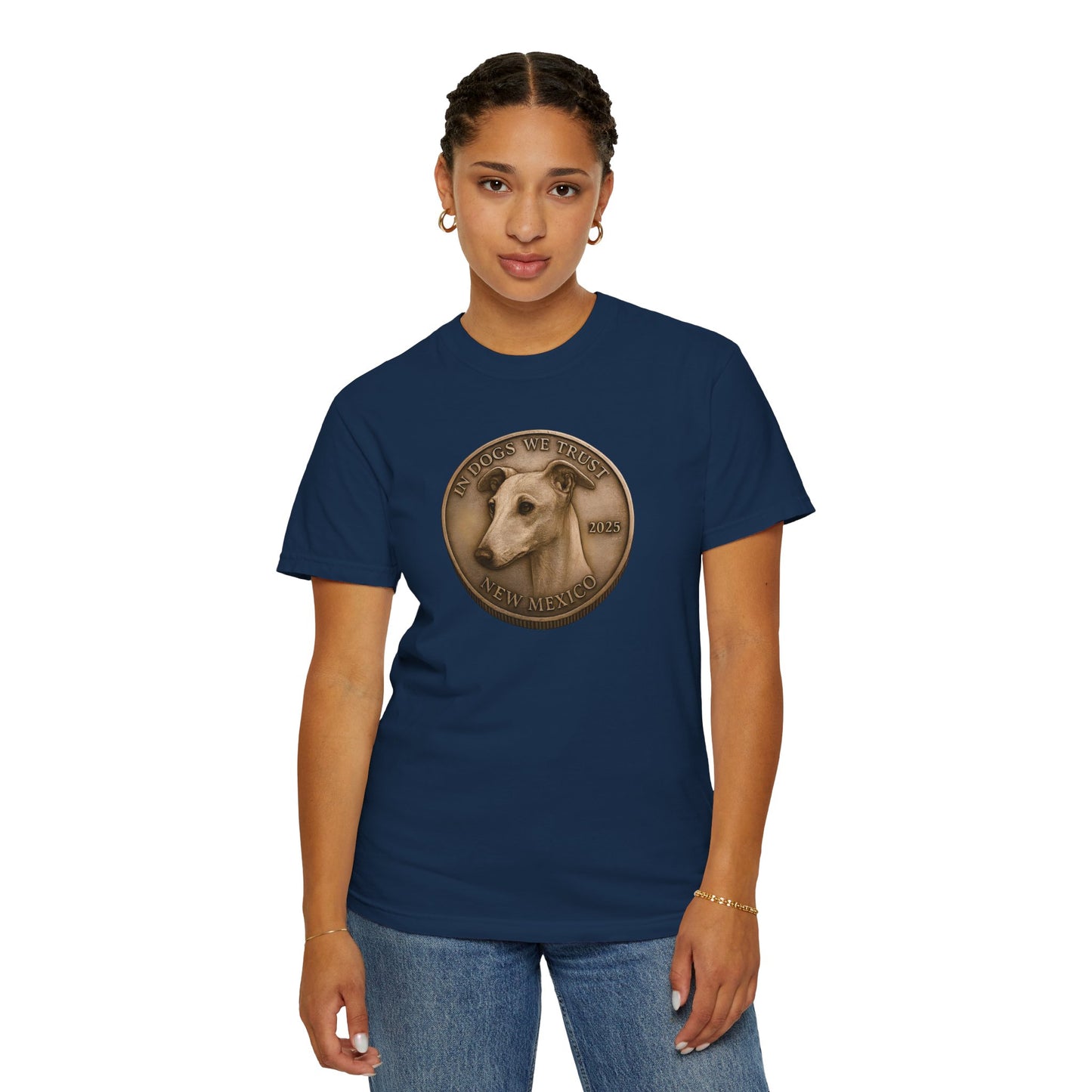 New Mexico State Coin T-Shirt Collection - Proud Dog Breed Illustrations