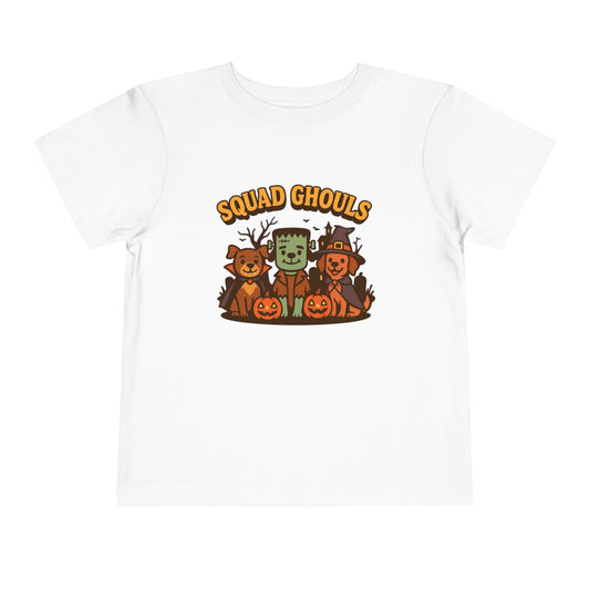 Halloween Squad Ghouls Toddler Tee, Cute Spooky Shirt for Kids, Halloween Costume Top, Trick or Treat Tee, Fall Celebration Outfit