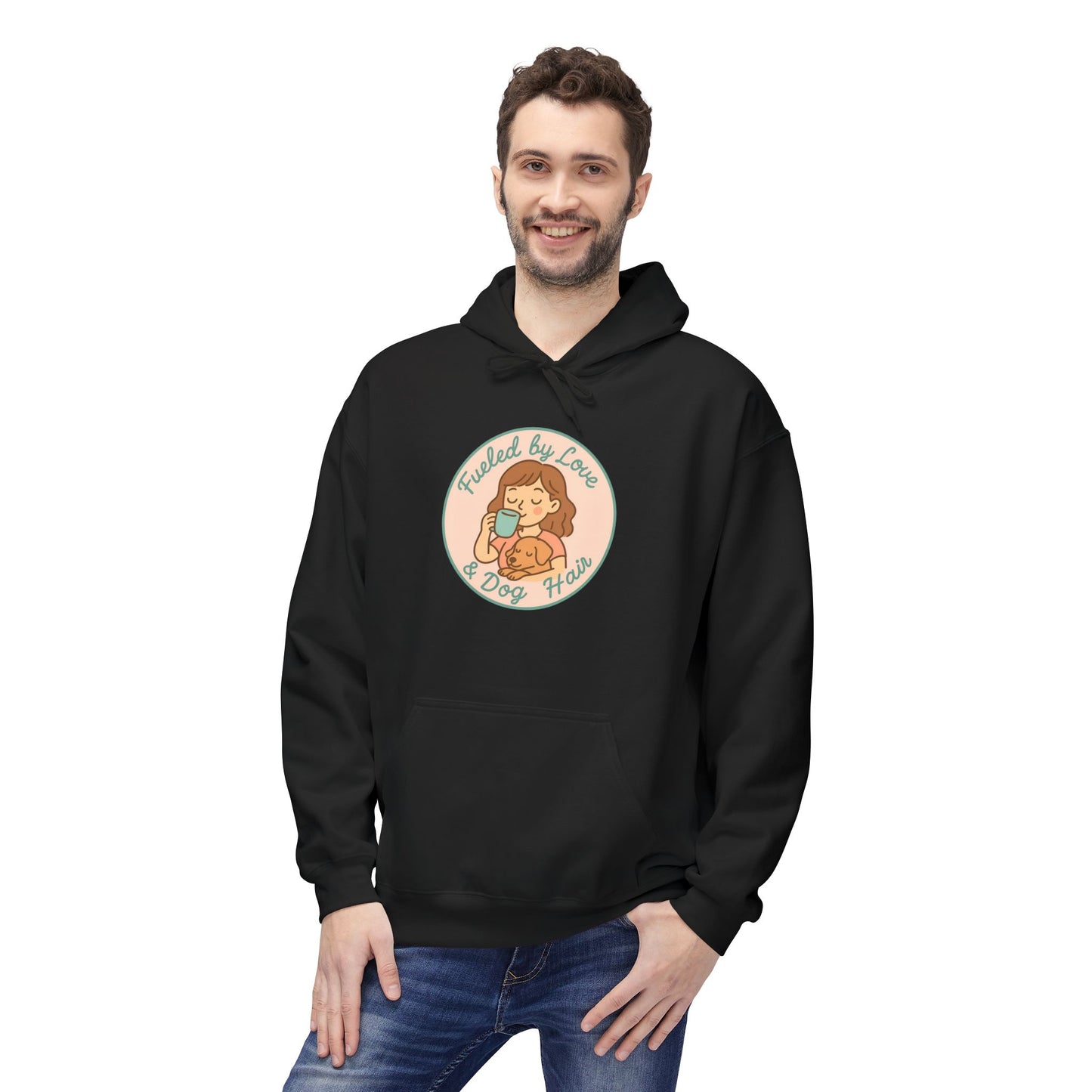 Hoodie for Dog Moms - Unisex Midweight Softstyle Fleece Hoodie