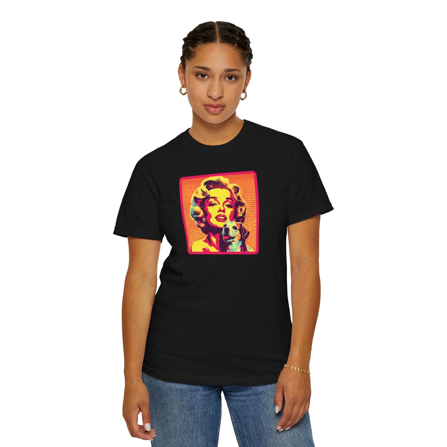 Vintage Dog Mom T-shirt - Unisex Garment-Dyed Tee for Dog Lovers