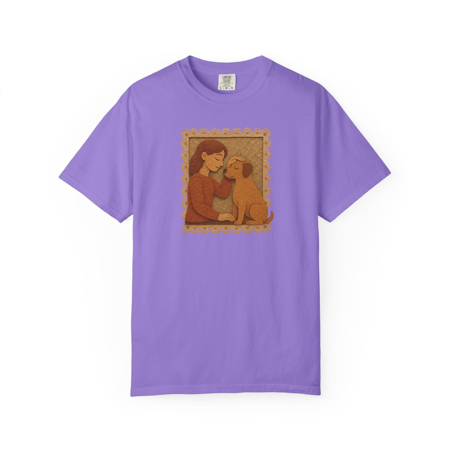 Dog Mom T-shirt - Unisex Garment-Dyed Tee for Dog Lovers