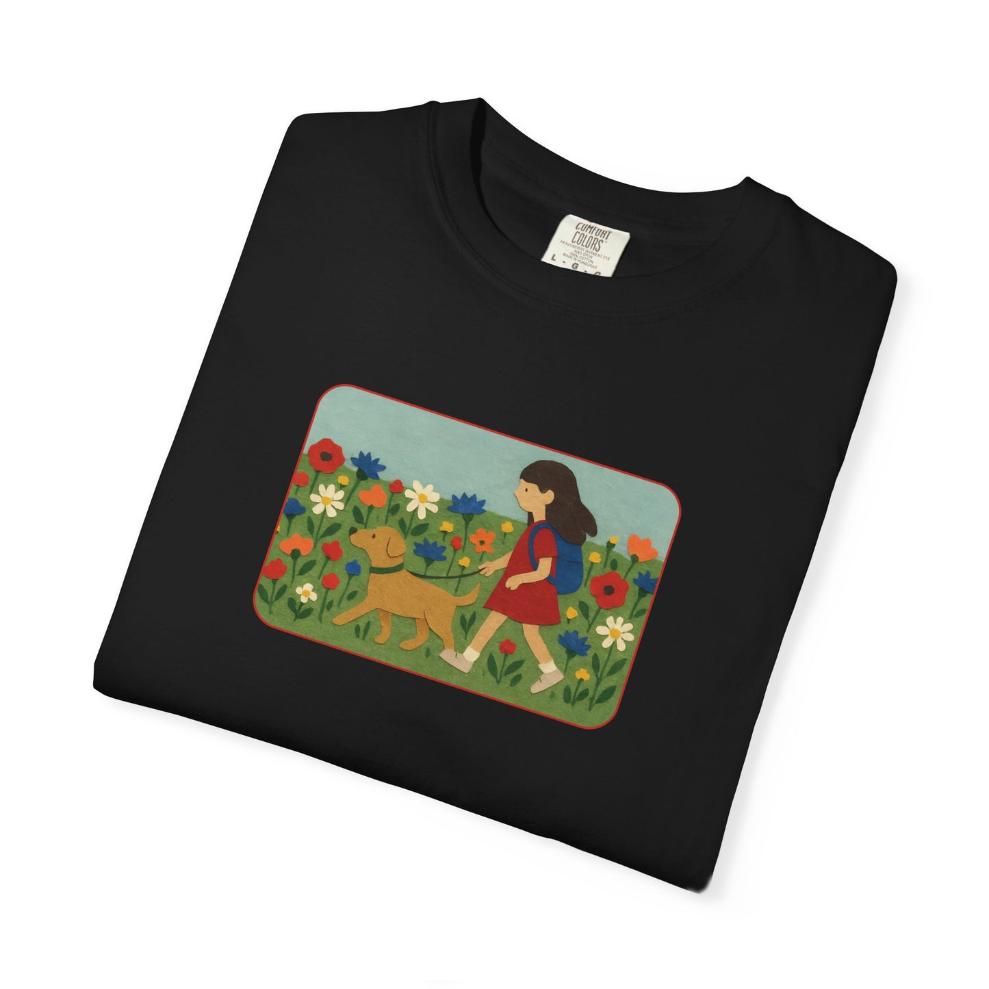 Dog Walking Collage T-shirt