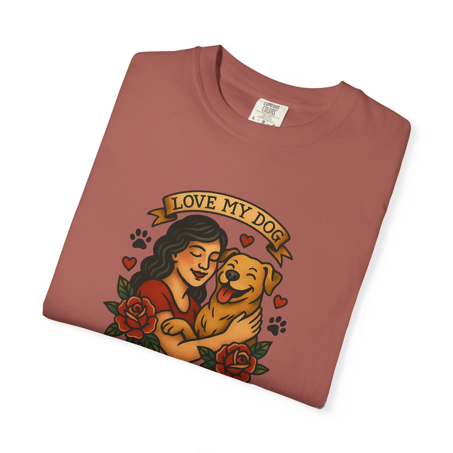 Love My Dog T-Shirt, Cute Dog Lover Tee, Pet Owner Gift, Adoption Awareness Shirt, Casual Everyday Wear