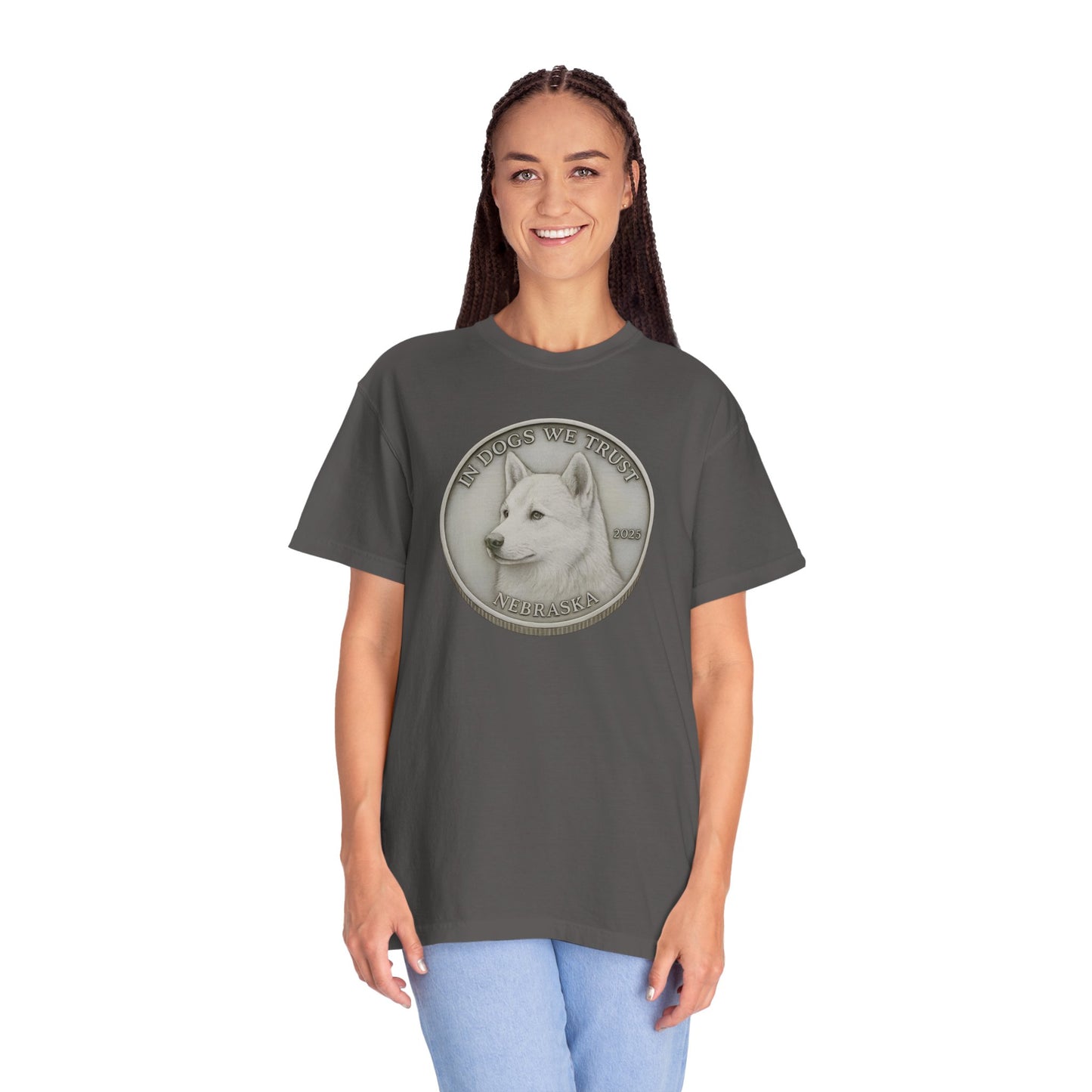 Nebraska State Coin T-Shirt Collection - Proud Dog Breed Illustrations