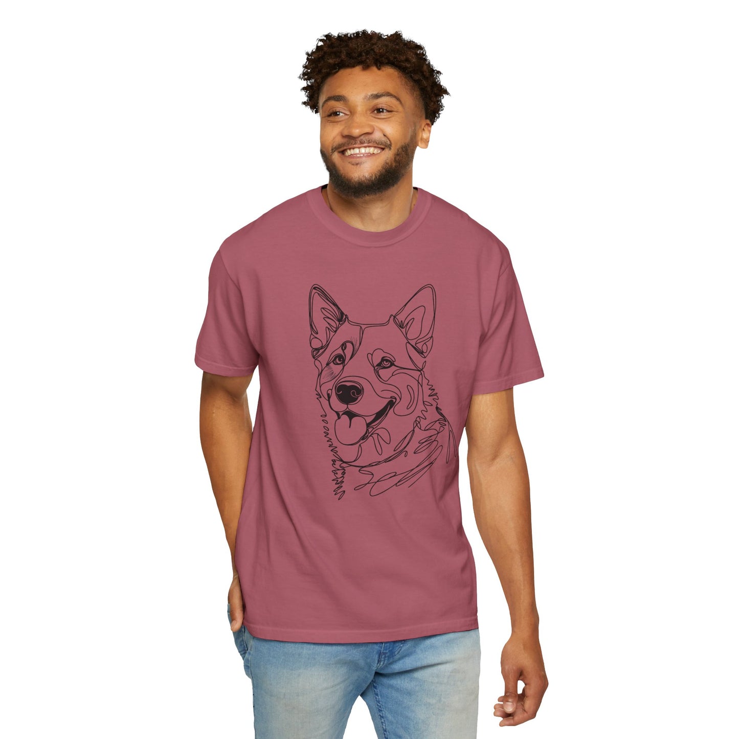 Blue Heeler Line Art Tee